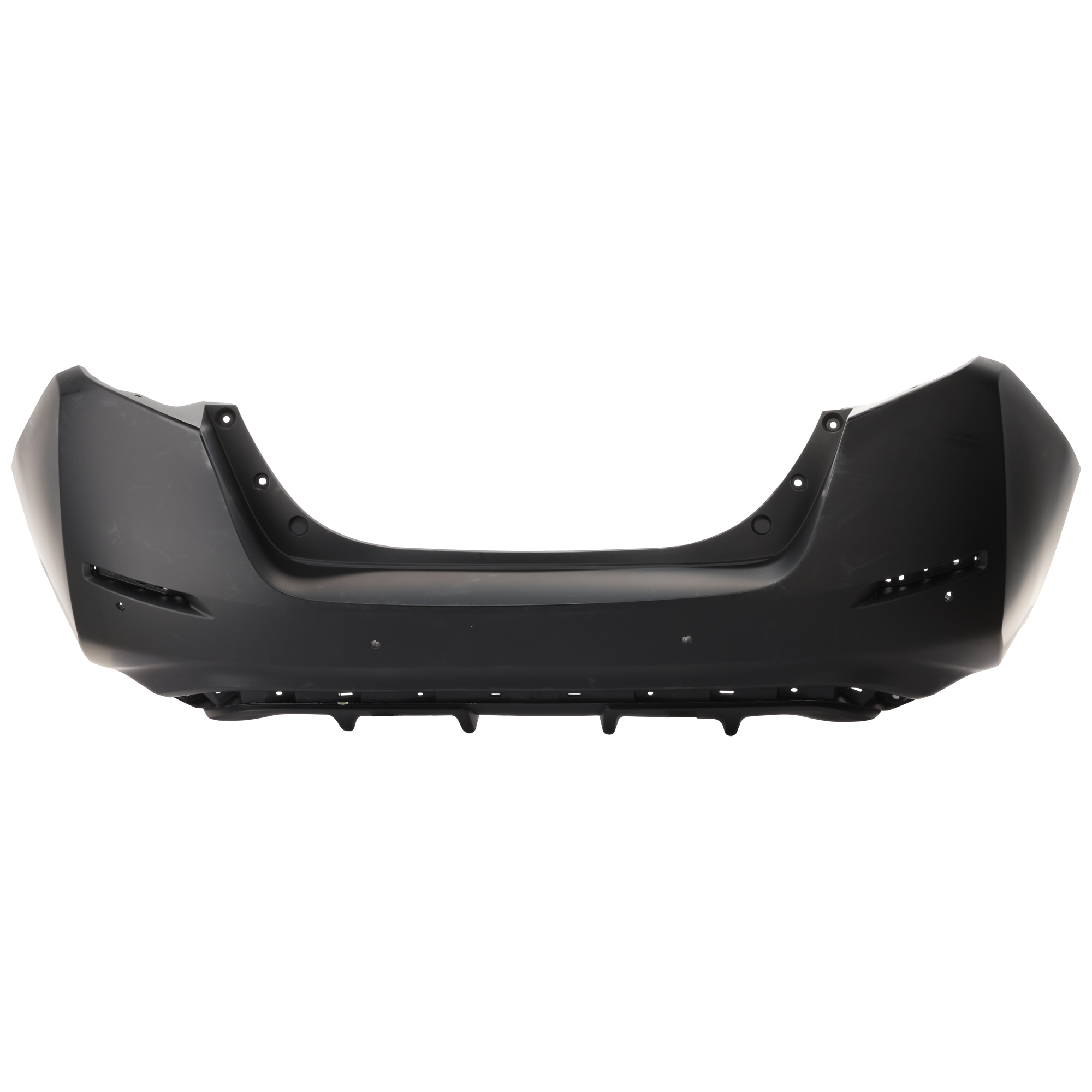 AM LEAF 20-24 REAR BUMPER COVER Primed w Parking Aid Sensor Holes SKU RN76010045P Partslink NI1100344 OEM 850225SA1H