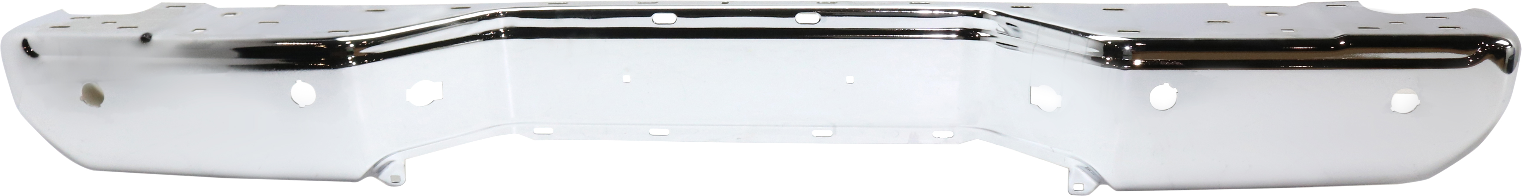 AM FRONTIER 13-19 STEP BUMPER FACE BAR ONLY w o Pad w Pad Provision w o Mounting Bracket Chrome w Rear Object Sensor Holes SKU RN82560007 Partslink NI1102157 OEM 850309BF0B