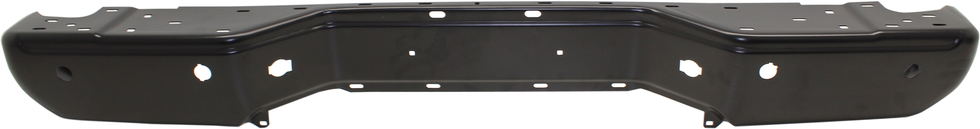 AM FRONTIER 13-21 STEP BUMPER FACE BAR ONLY Powdercoated Black w o Pad w Pad Provision w o Mounting Bracket w o Mounting Bracket w Rear Object Sensor Holes SKU RN82560008 Partslink NI1103126 OEM 850229BF1E PFM