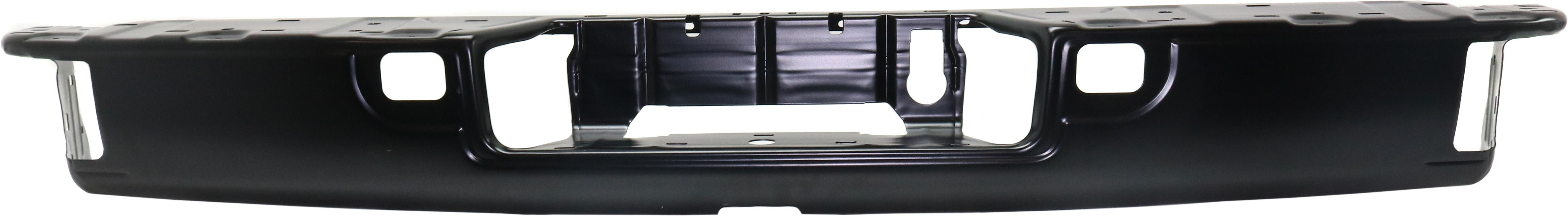 AM TITAN 17-19 TITAN XD 16-19 STEP BUMPER FACE BAR ONLY w o Pad w Pad Provision w o Mounting Bracket Black w Tow Hitch Titan w Parking Aid Sensor Holes Std Cab Crew Cab Extended Cab w BS SKU RN82560014 Partslink NI1102169 OEM 85030EZ30C
