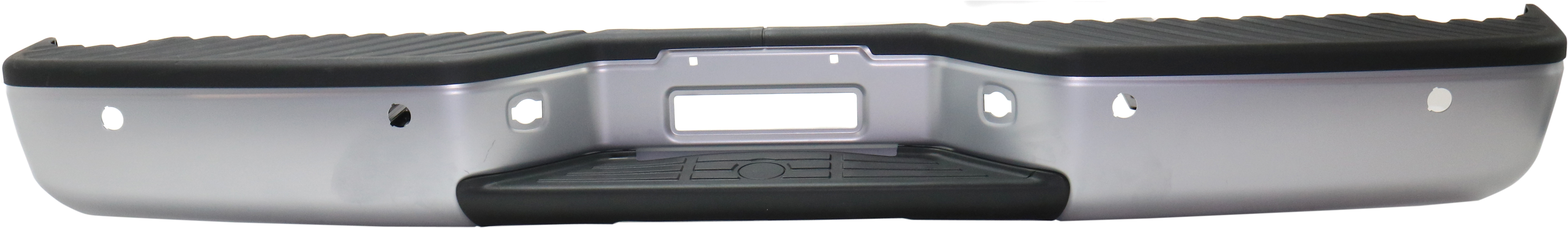 AM TITAN 04-15 STEP BUMPER FACE BAR AND PAD w Pad Provision w o Mounting Bracket Painted Silver All Cab Types w PDC Snsr Holes SKU RN82620002 OEM 850229FM0D PFM
