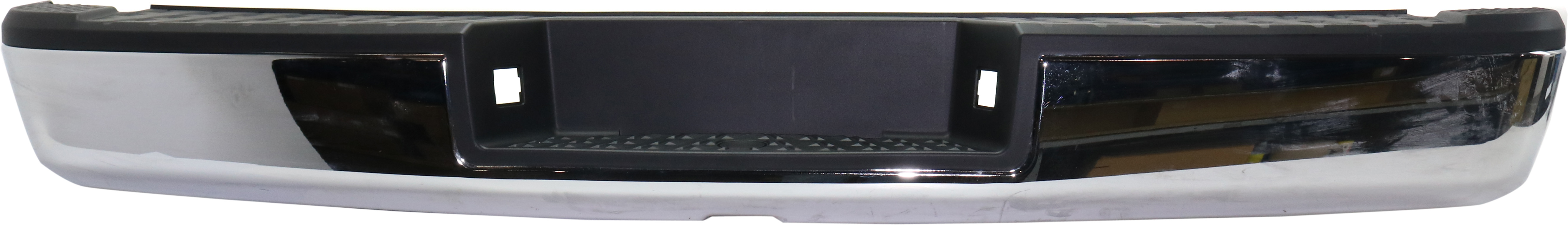 AM TITAN 17-19 STEP BUMPER FACE BAR AND PAD w Pad Provision w o Mounting Bracket Chrome w o Tow Hitch and Blind Spot Detection w o Parking Aid Sensor Holes SKU RN82620007 Partslink NI1103129 OEM 85022EZ20A PFM