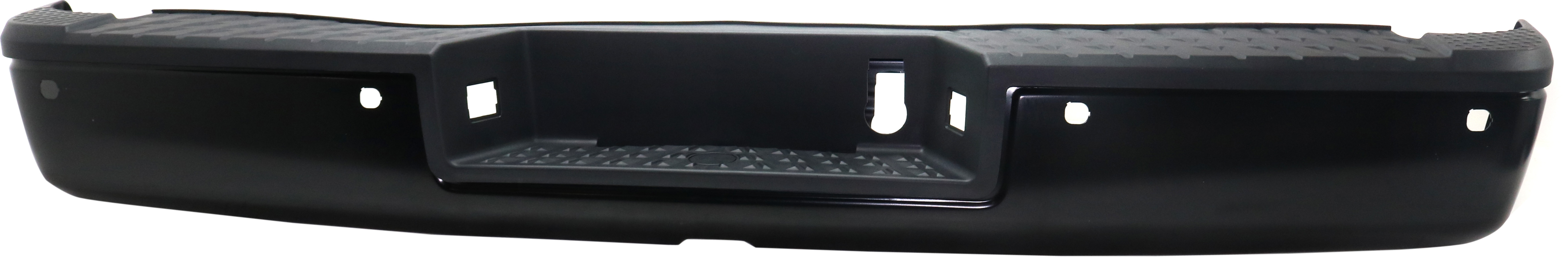 AM TITAN XD 16-16 STEP BUMPER FACE BAR AND PAD w Pad Provision w o Mounting Bracket Black Platinum Reserve PRO 4X Models w Tow Hitch and Cam Holes w o Blind Spot Detection SKU RN82620010 Partslink NI1103138 OEM H5030EZ9MA PFM