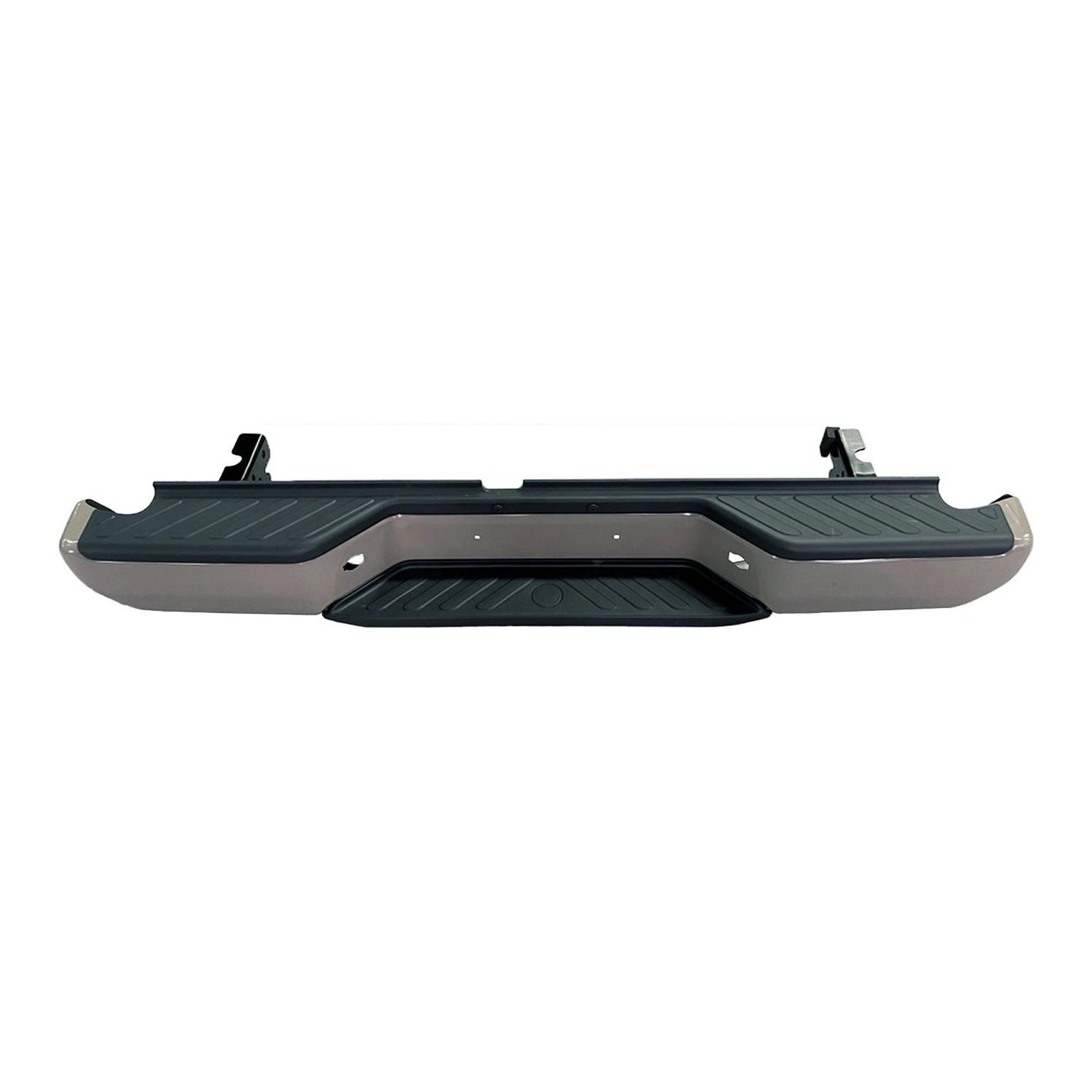 AM FRONTIER 05-21 STEP BUMPER FACE BAR ONLY w o Pad and Pad Provision w o Mounting Bracket Powdercoated Gray w Mounting Bracket w o License Lamp Rear Object Sensor CAPA SKU RN82620015Q Partslink NI1103147C OEM 850229BF1D PFM