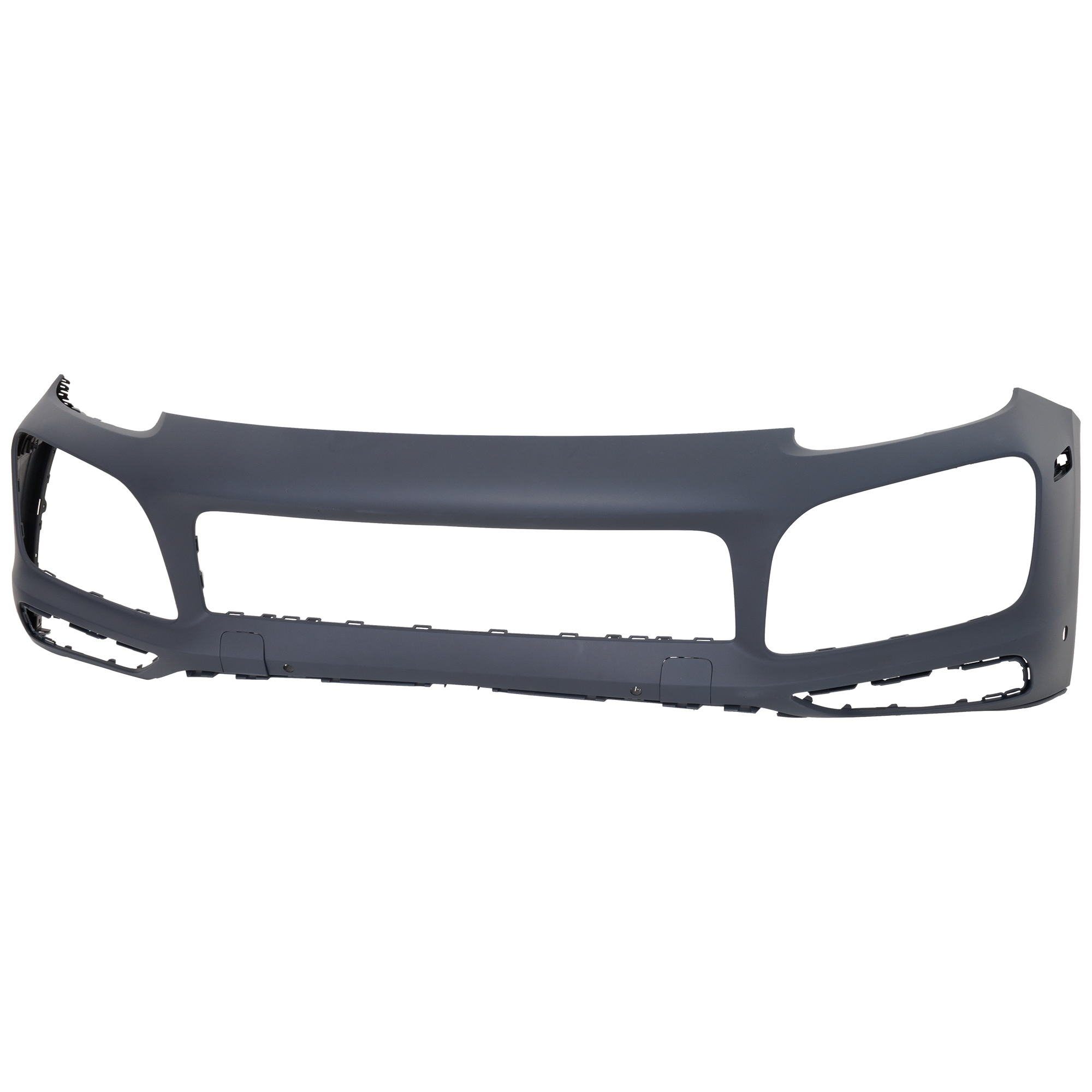 AM CAYENNE 19-23 FRONT BUMPER COVER Primed Base S w Sport Design Pkg GTS Turbo Models w Park Assist Sensor Holes SKU RP01030010P Partslink PO1000233 OEM 9Y0807217SG2X