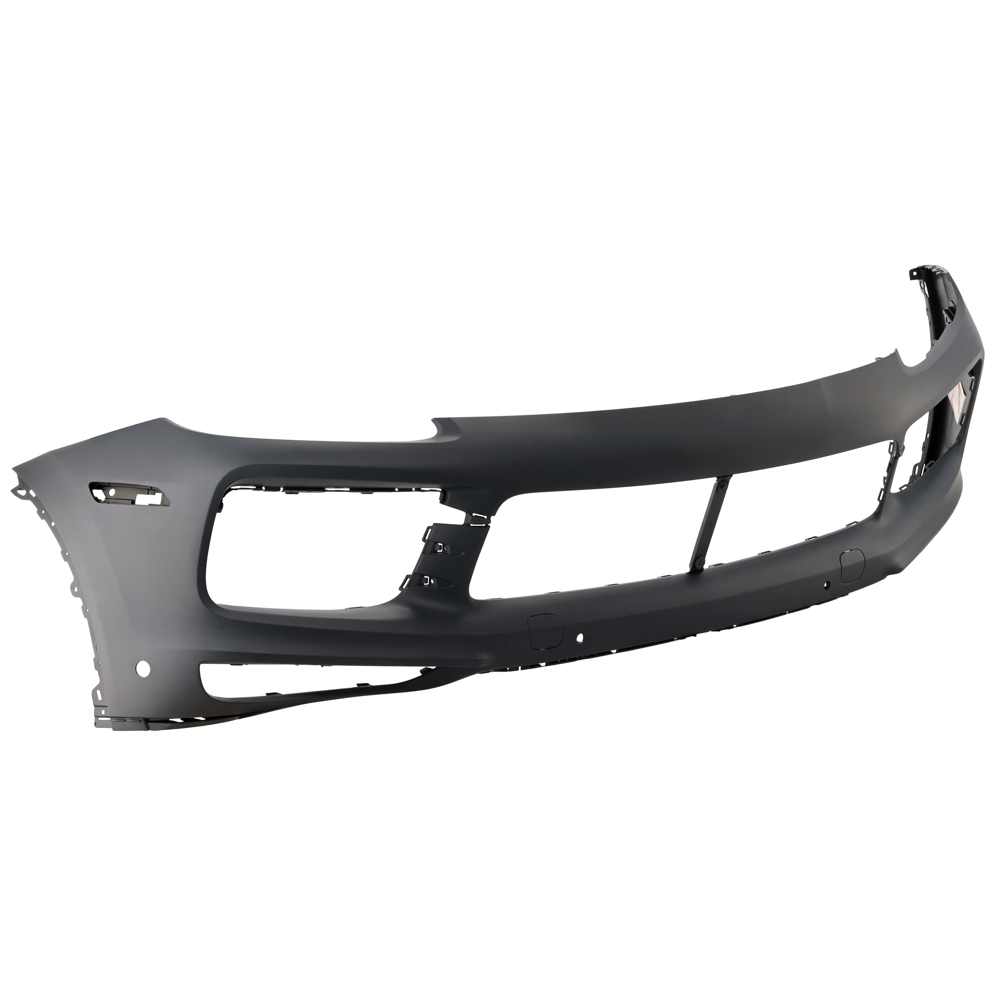 AM CAYENNE 19-23 FRONT BUMPER COVER Primed Base S Model w o Sport Design Pkg w o Turbo w PDC Sensor Holes w Park Assist Sensor Holes SKU RP01030012P Partslink PO1000235 OEM 9Y0807217EG2X