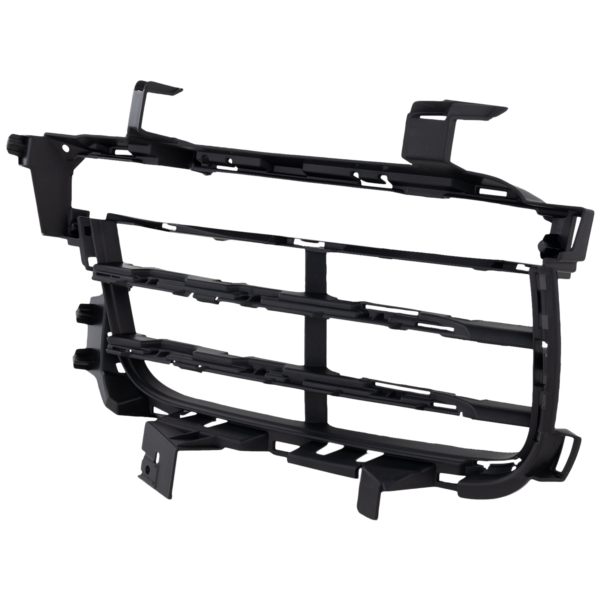 AM CAYENNE 19-23 FRONT BUMPER GRILLE LH Textured Black w o Sport Design Pkg Base S Models SKU RP01530006 Partslink PO1038122 OEM 9Y0807681OK1