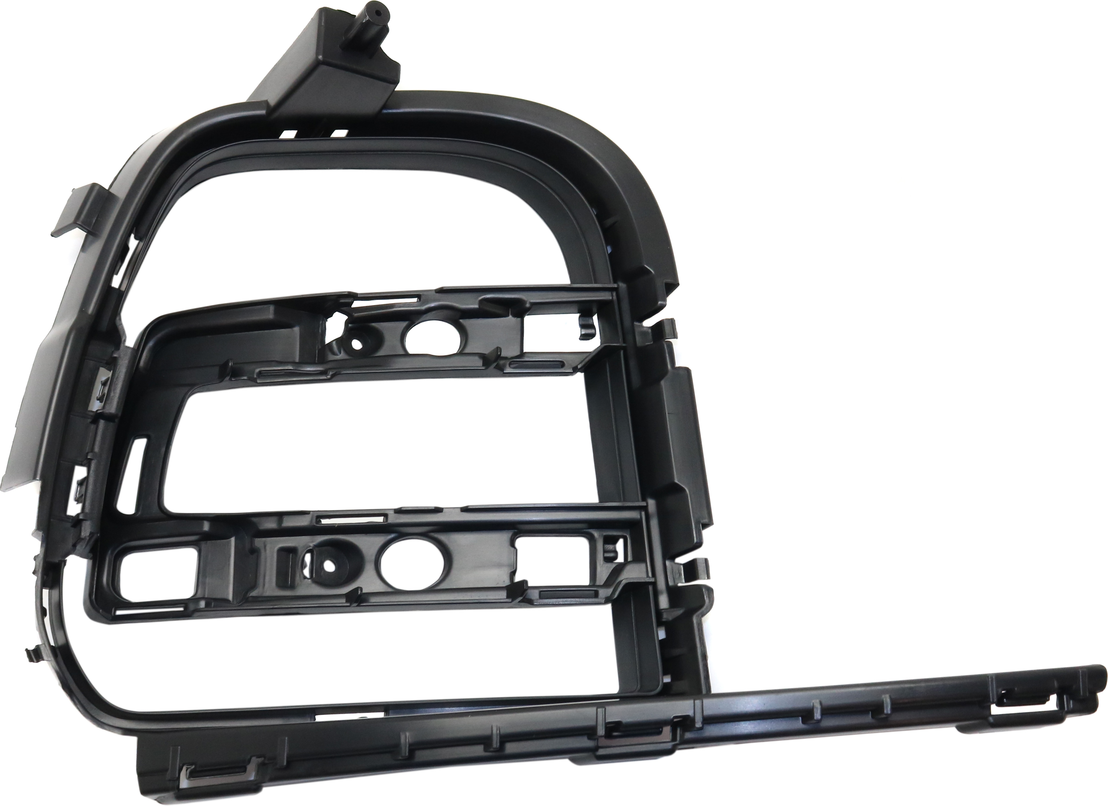 AM MACAN 15-18 FRONT BUMPER GRILLE LH Air Intake Txtd Blk w o Sport Design Pkg Turbo Model SKU RP01550002 Partslink PO1208101 OEM 95B807681A1E0