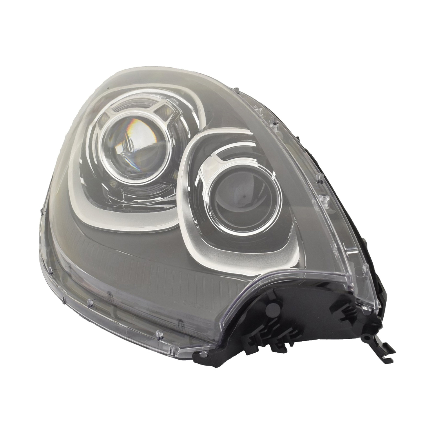 AM MACAN 15-18 HEAD LAMP RH Lens and Housing HID Xenon w o HID Kit w o Headlight Washer Holes and Black Trim w Leveling System CAPA SKU RP10010007UQ Partslink PO2503133C OEM 95B941030FB