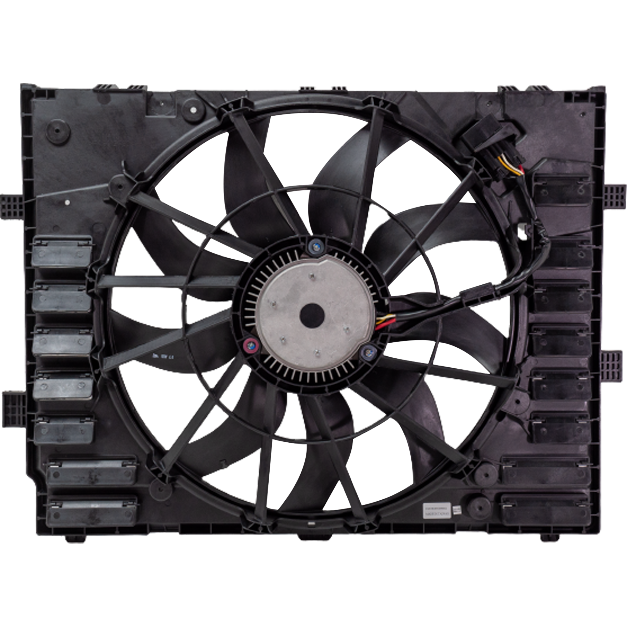 AM CAYENNE 11-18 RADIATOR FAN ASSEMBLY Single Fan Excludes Hybrid Engine SKU RP16090002 Partslink PO3115104 OEM 95810606120-958121203