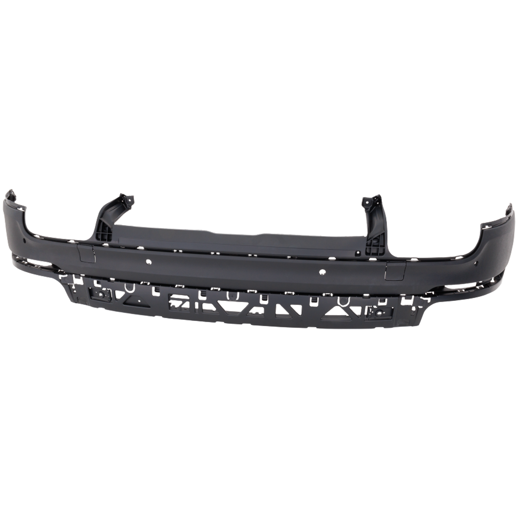 AM CAYENNE 19-23 REAR LOWER VALANCE Textured Black w Park Assist Sensor Holes w o Sport Design Package Base GTS S Models SKU RP76430005 Partslink PO1115107 OEM 9Y0807543OK1