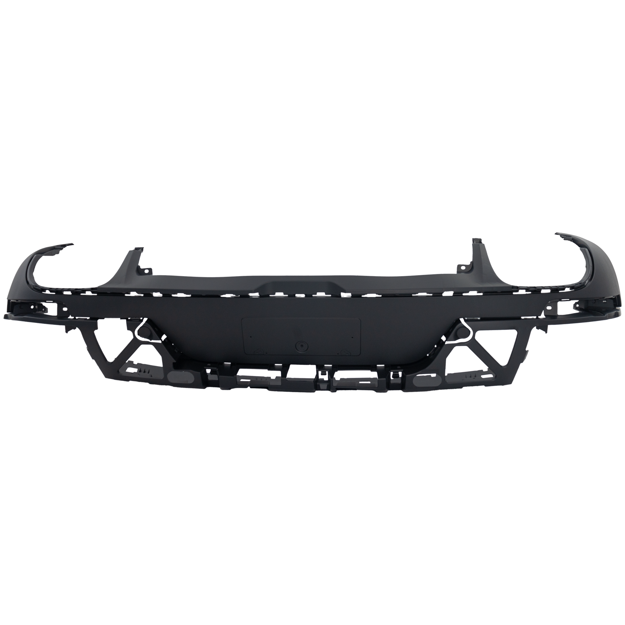 AM MACAN 15-22 REAR LOWER VALANCE Spoiler Textured Black Base S Models w o Sport Design Package SKU RP76430008 Partslink PO1193100 OEM 95B807521AA1E0