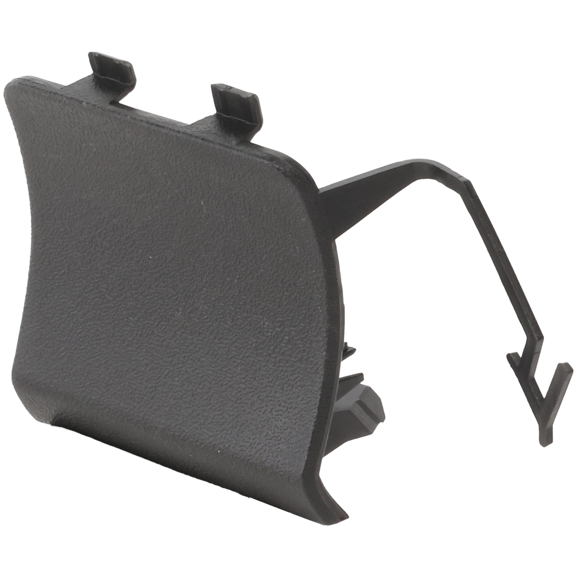 AM CAYENNE 19-23 REAR HITCH COVER RH Textured Black Plastic Base GTS S Models w o Sport Design Package SKU RP76690001 Partslink PO1129103 OEM 9Y0807500OK1