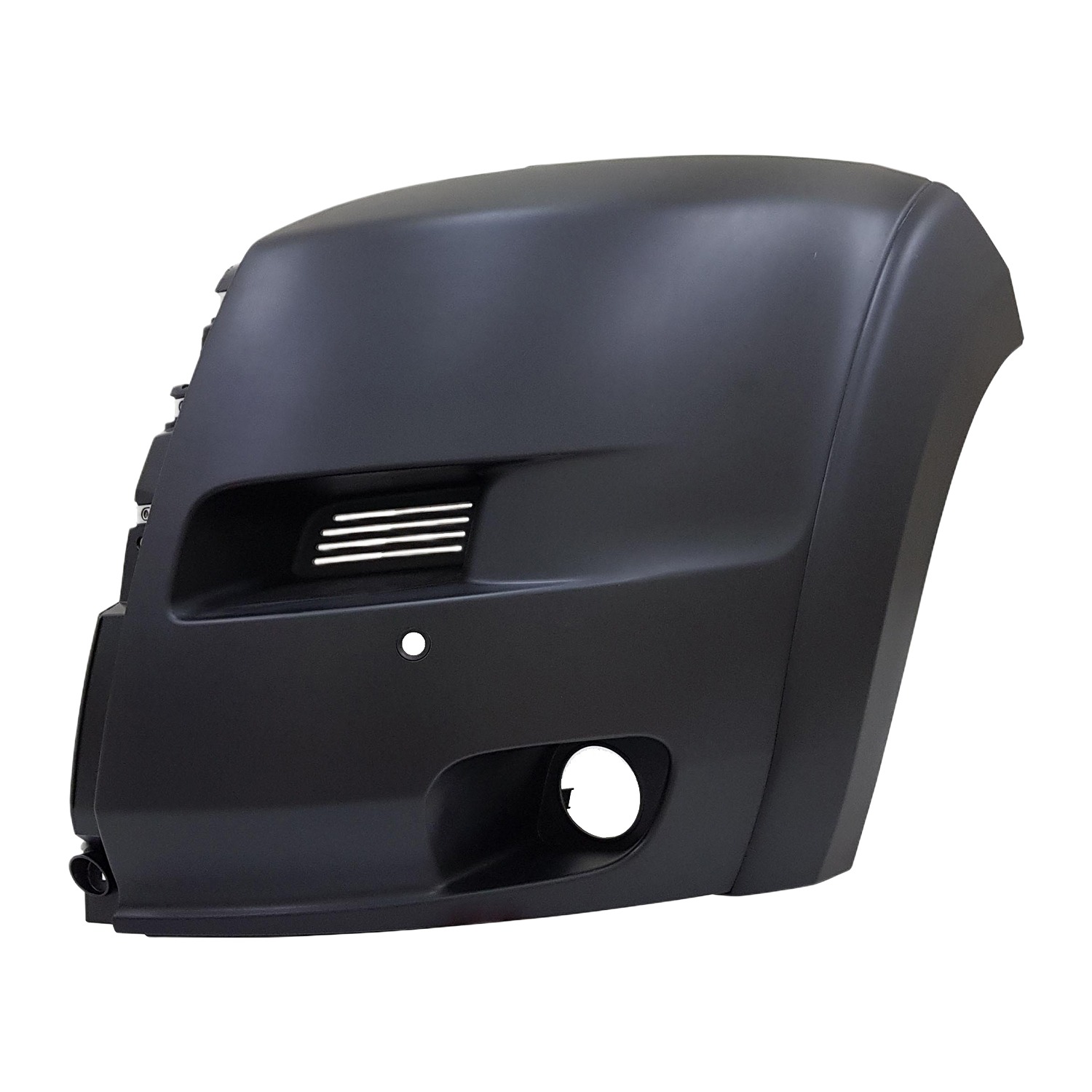 AM PROMASTER 19-22 FRONT BUMPER COVER LH Textured Outer w Fog Light Type 2 SKU RR01030004 Partslink CH1016112 OEM 7LT77JXWAA