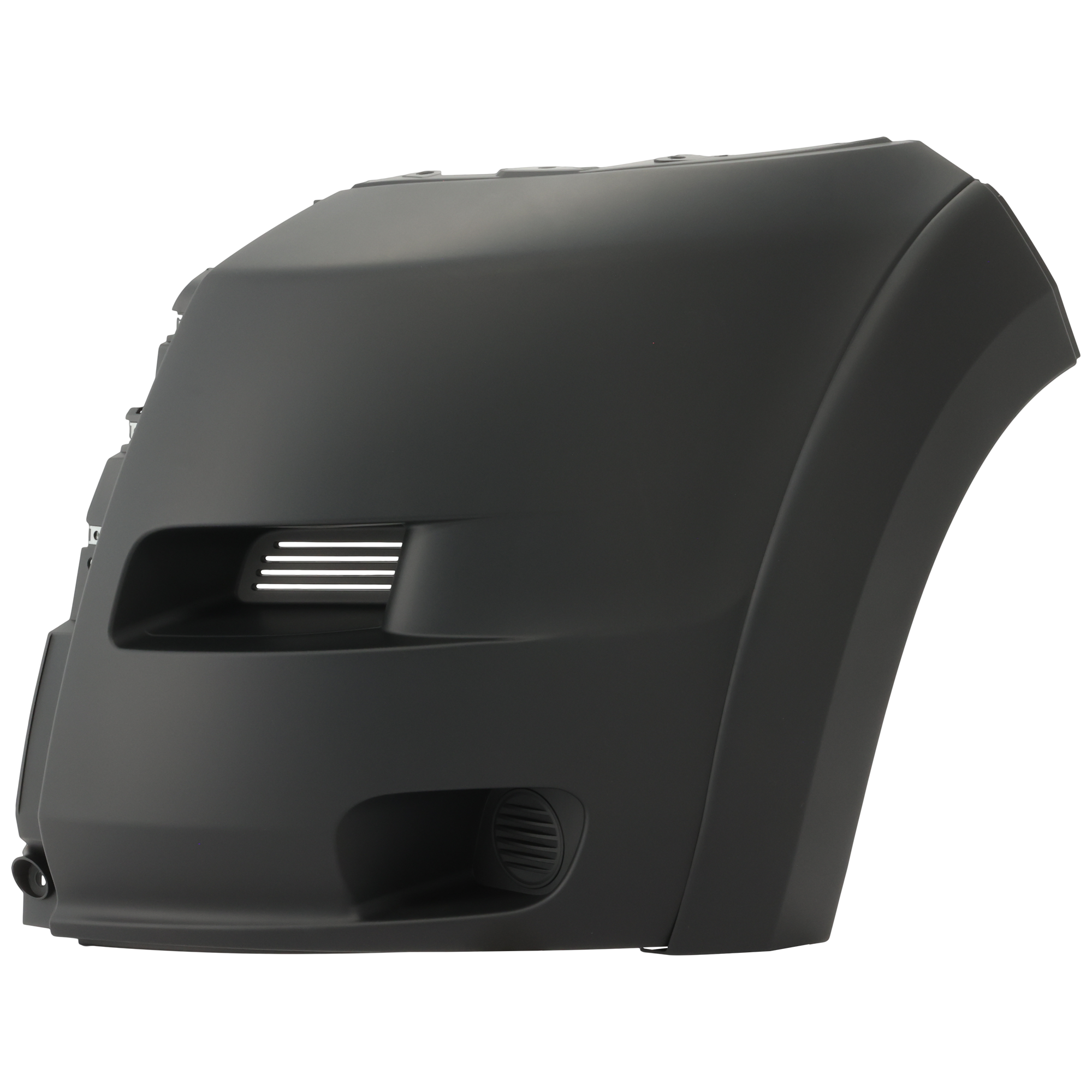 AM PROMASTER 19-22 FRONT BUMPER COVER LH Textured Outer w o Parking Aid Sensor Holes w o Fog Light Holes SKU RR01030006 Partslink CH1016108 OEM 1ZT92JXWAA