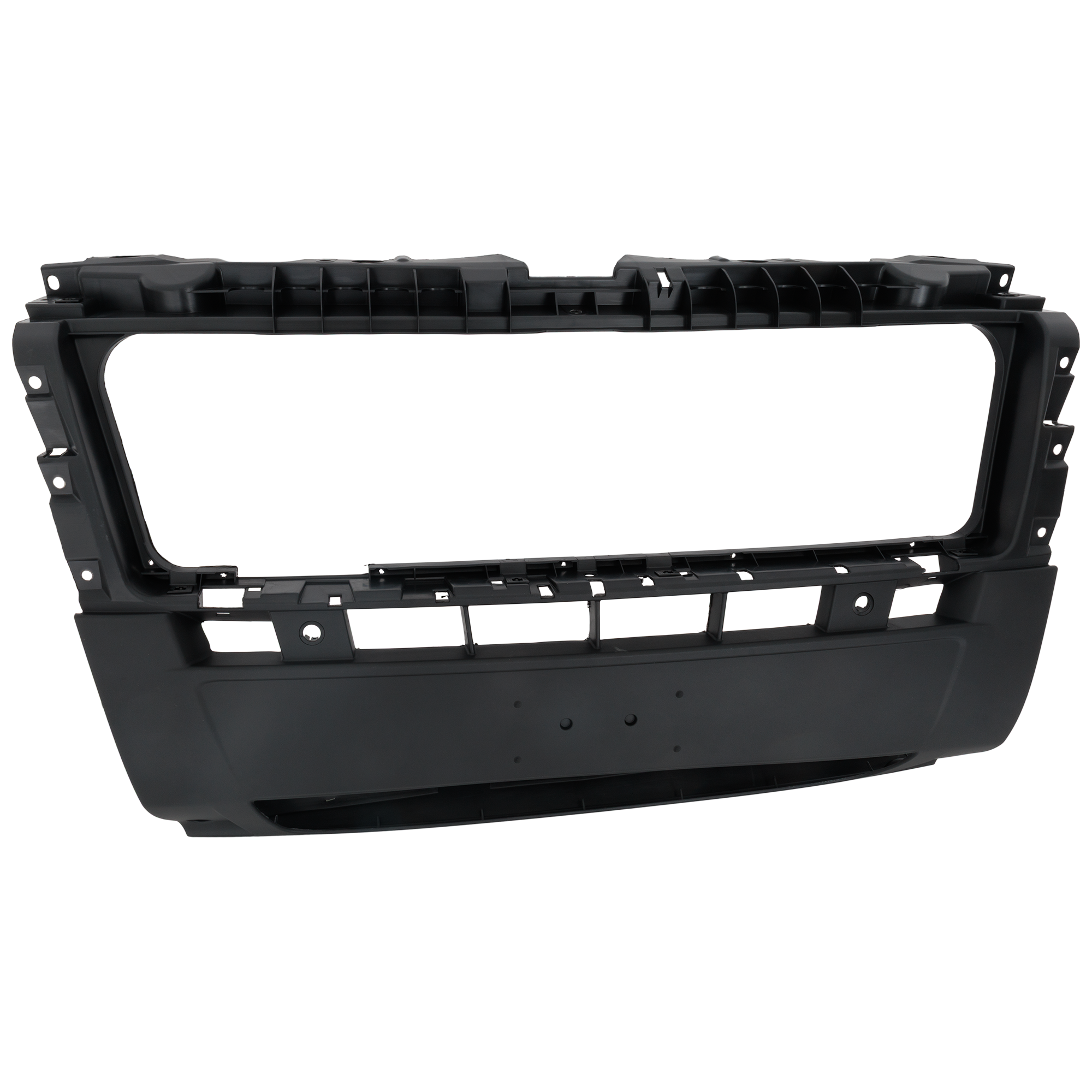 AM PROMASTER VAN 22-22 FRONT BUMPER COVER Center Textured Black w Parking Aid Sensor Holes SKU RR01030011 Partslink CH1000A60 OEM 7LT75JXWAA