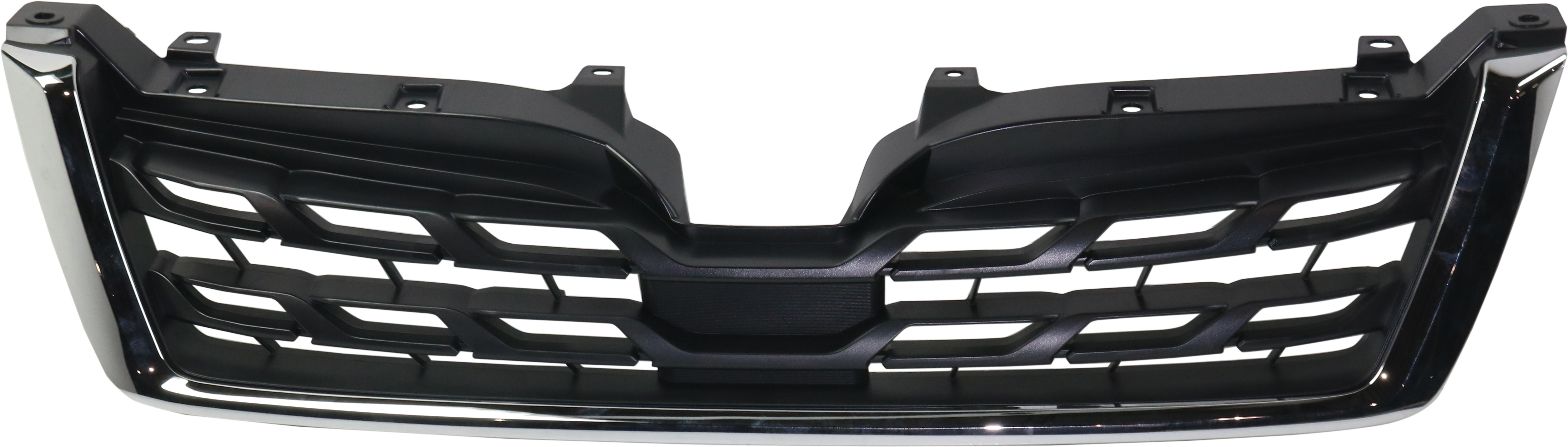 AM FORESTER 17-18 GRILLE Radiator GRILLE Textured Black Shell and Insert w Chrome Molding SKU RS07010003 Partslink SU1200169 OEM 91121SG280