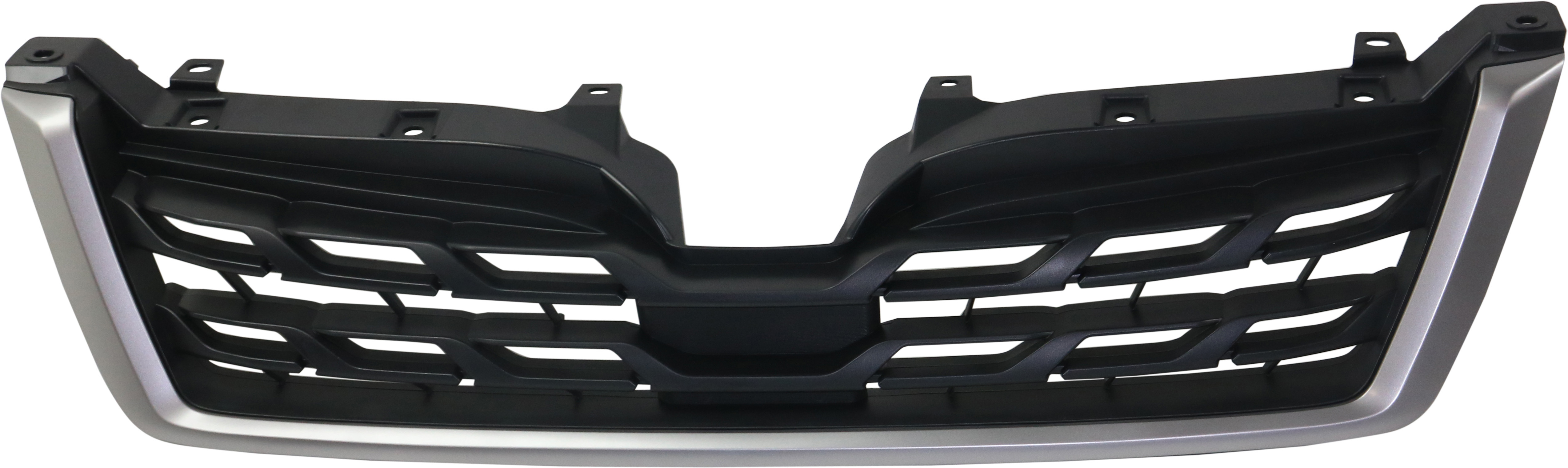 AM FORESTER 17-18 GRILLE Radiator GRILLE Textured Black Shell and Insert w Gray Molding CAPA SKU RS07010004Q Partslink SU1200171C OEM 91121SG270
