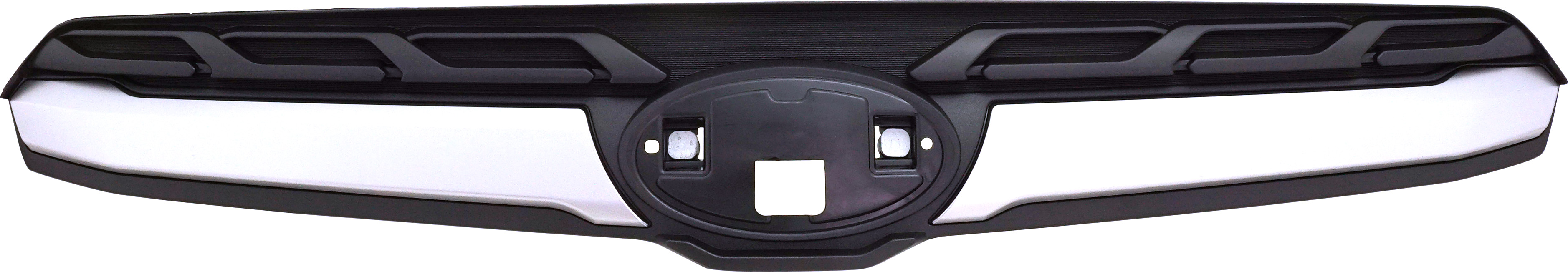 AM FORESTER 17-18 HOOD TOP GRILLE Textured Black Shell and Insert w Gray Molding SKU RS07010005 Partslink SU1210103 OEM 91121SG230