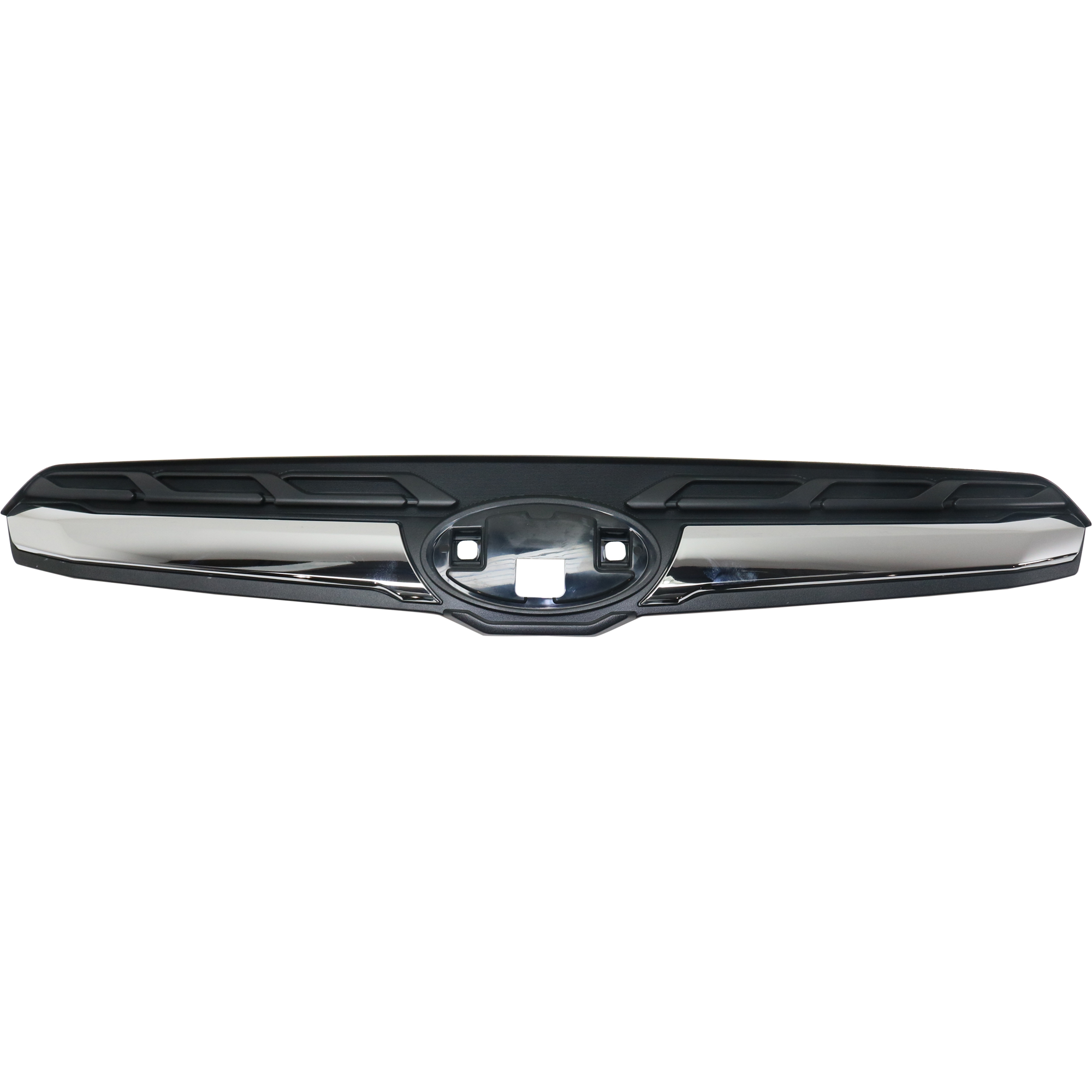AM FORESTER 17-18 HOOD TOP GRILLE Textured Black Shell and Insert w Chrome Molding Type 2 CAPA SKU RS07010006Q Partslink SU1210104C OEM 91121SG240