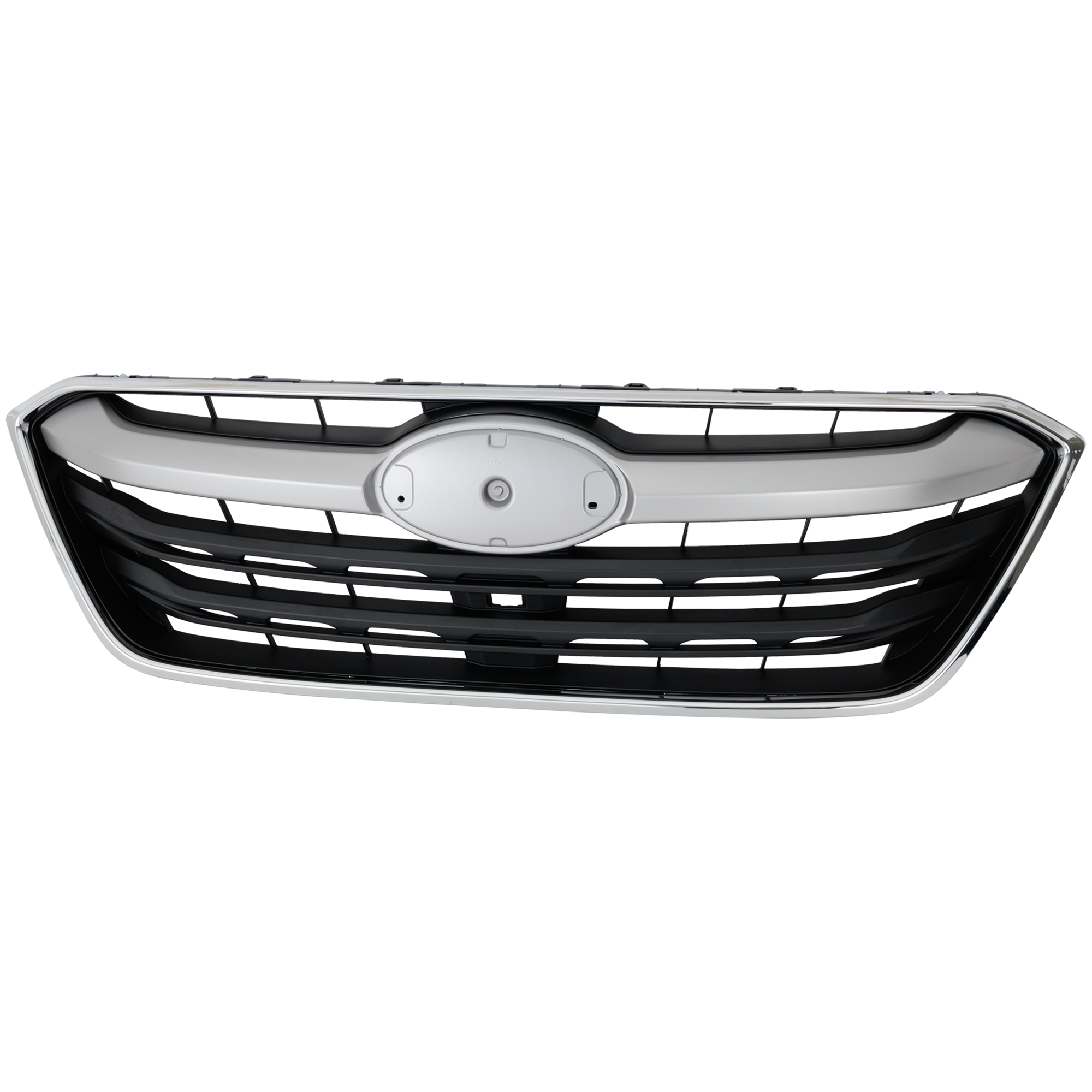 AM OUTBACK 20-22 GRILLE Painted Black Shell and Insert 2.4L Eng w Chrome Frame and Silver Gray Molding CAPA SKU RS07010029Q Partslink SU1200191C OEM 91121AN09A