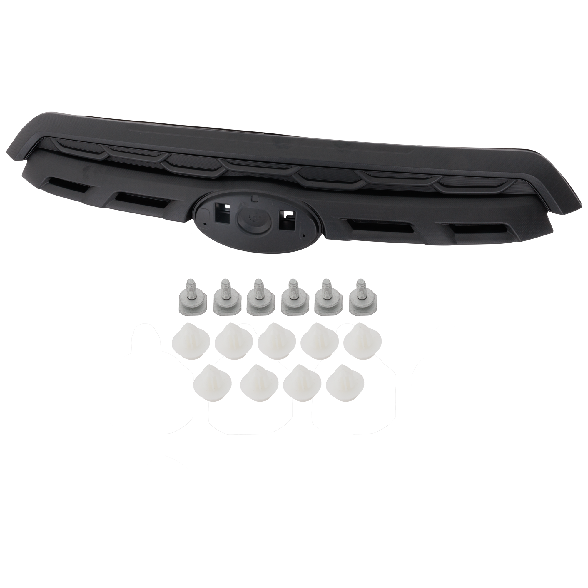 AM FORESTER 22-24 GRILLE Upper Textured Black w Emblem Wilderness Model SKU RS07010050 Partslink SU1200213 OEM 91121SJ430