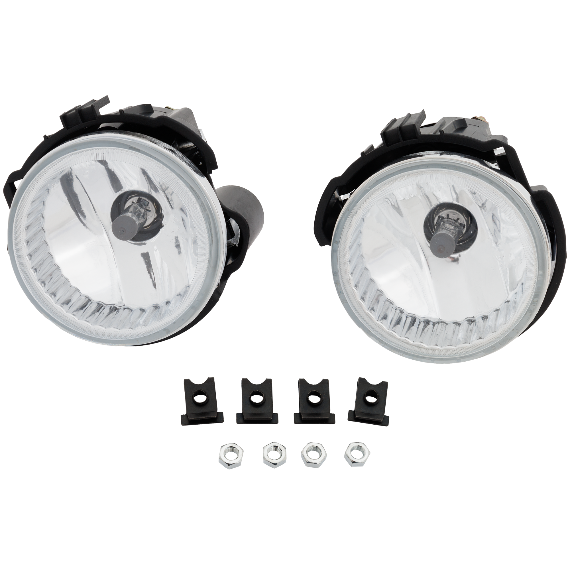 AM IMPREZA 08-10 FORESTER 09-13 FOG LAMP RH AND LH Assembly Halogen Clear Lens Impreza STI Model Sedan Wagon SKU RS10750014A Partslink SU2593166 SU2592116 OEM 84501SC020-84501SC030