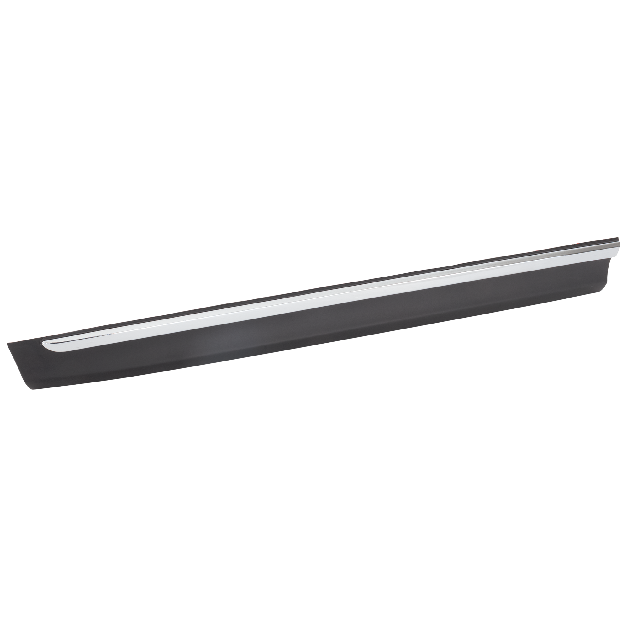 AM FORESTER 14-18 FRONT DOOR MOLDING LH Assembly Lower Textured w Chrome Trim SKU RS46170008 Partslink SU1304104 OEM 91112SG232
