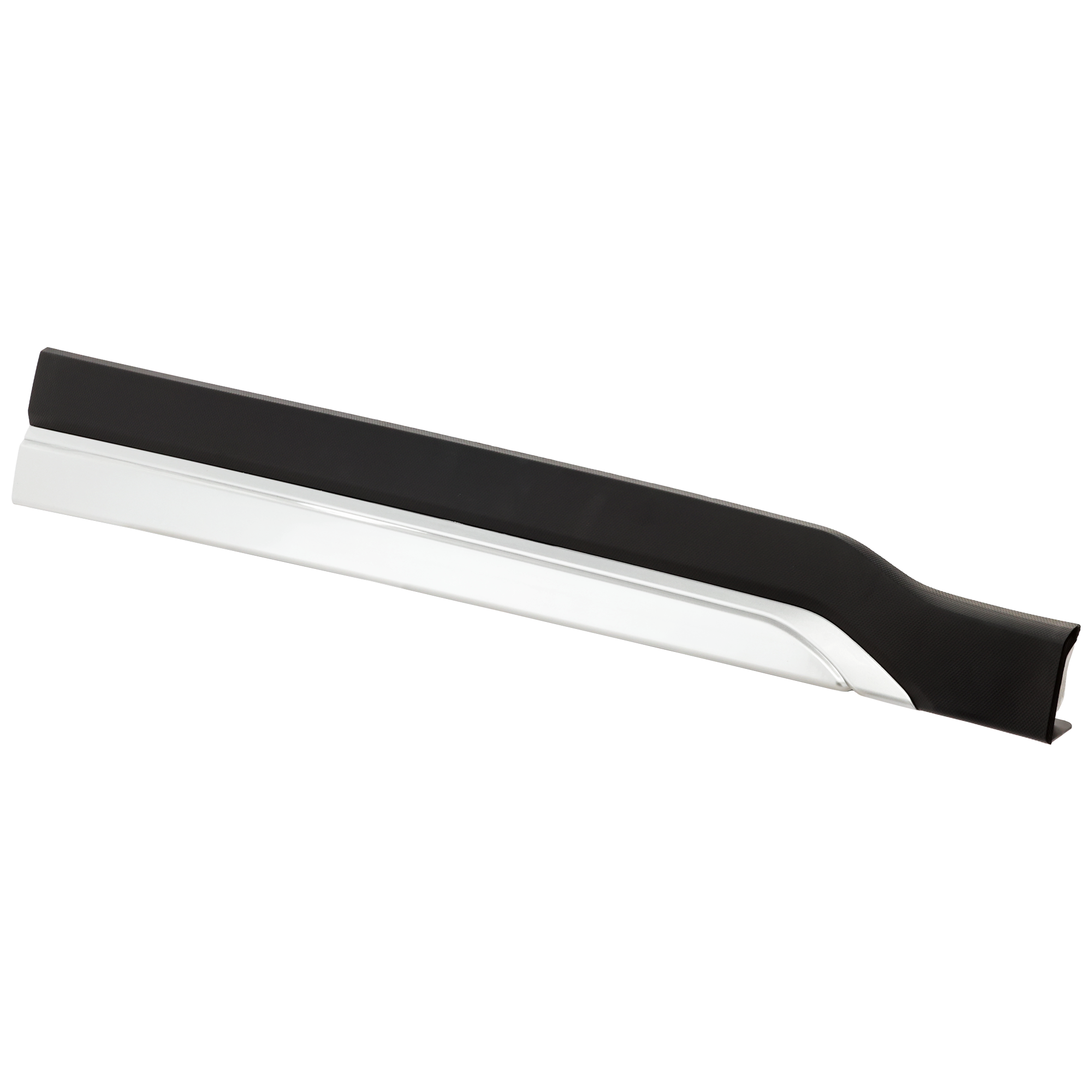 AM FORESTER 19-20 FRONT DOOR MOLDING RH Lower Assembly Textured Black w Chrome Trim Premier Touring Models SKU RS46170009 Partslink SU1305105 OEM 91112SJ400