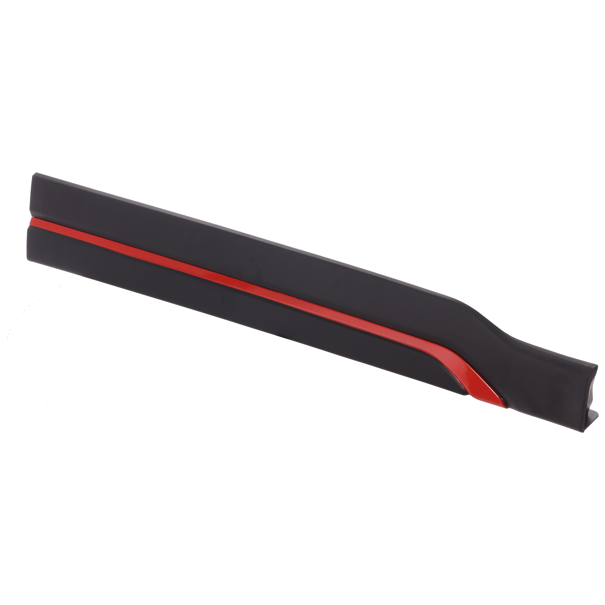 AM FORESTER 19-24 FRONT DOOR MOLDING RH Lower Assembly Textured Black w Red Trim Sport Model SKU RS46170011 Partslink SU1305106 OEM 91112SJ360