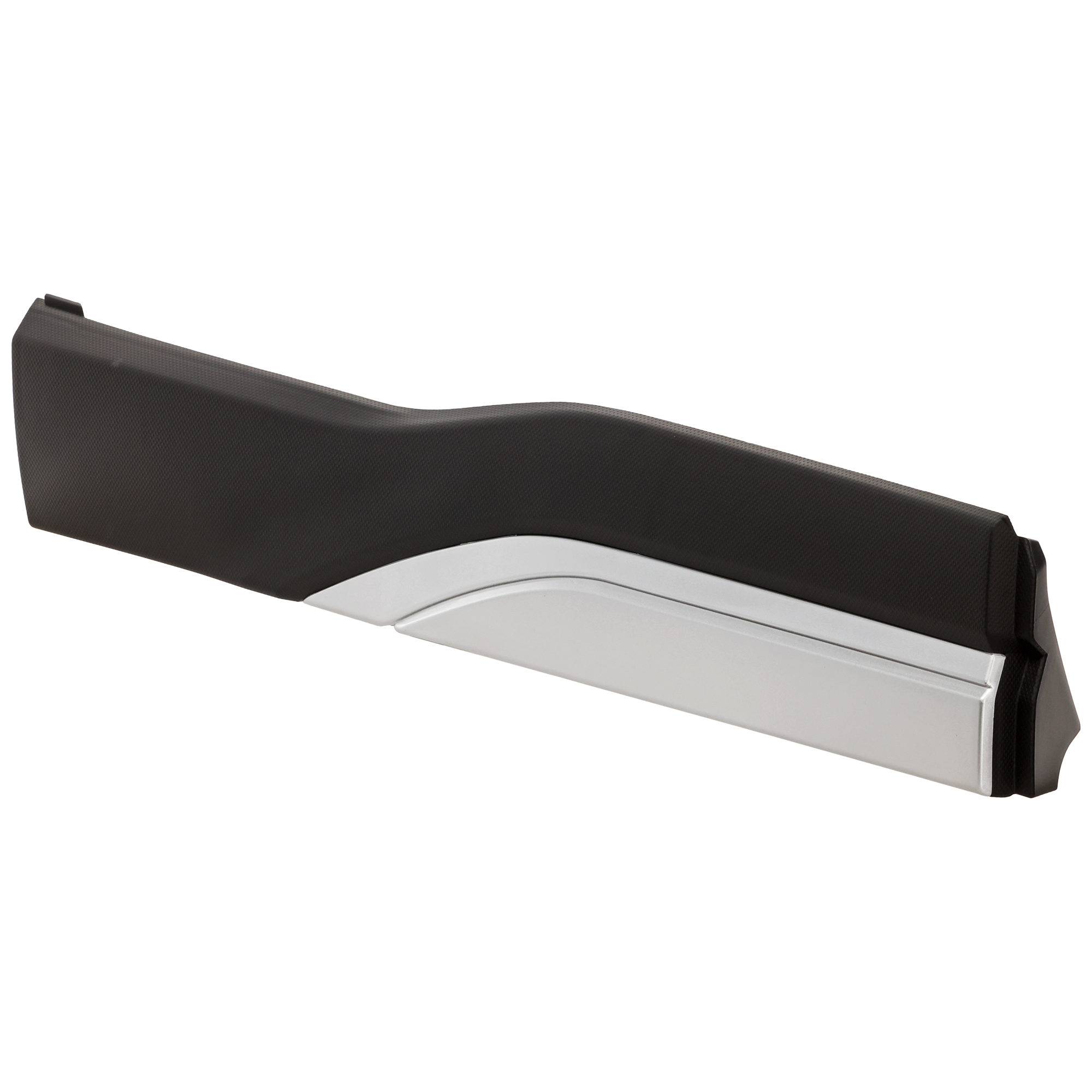 AM FORESTER 19-20 REAR DOOR MOLDING RH Lower Assembly Textured Black w Chrome Trim Premier Touring Models SKU RS49090009 Partslink SU1505105 OEM 91112SJ420