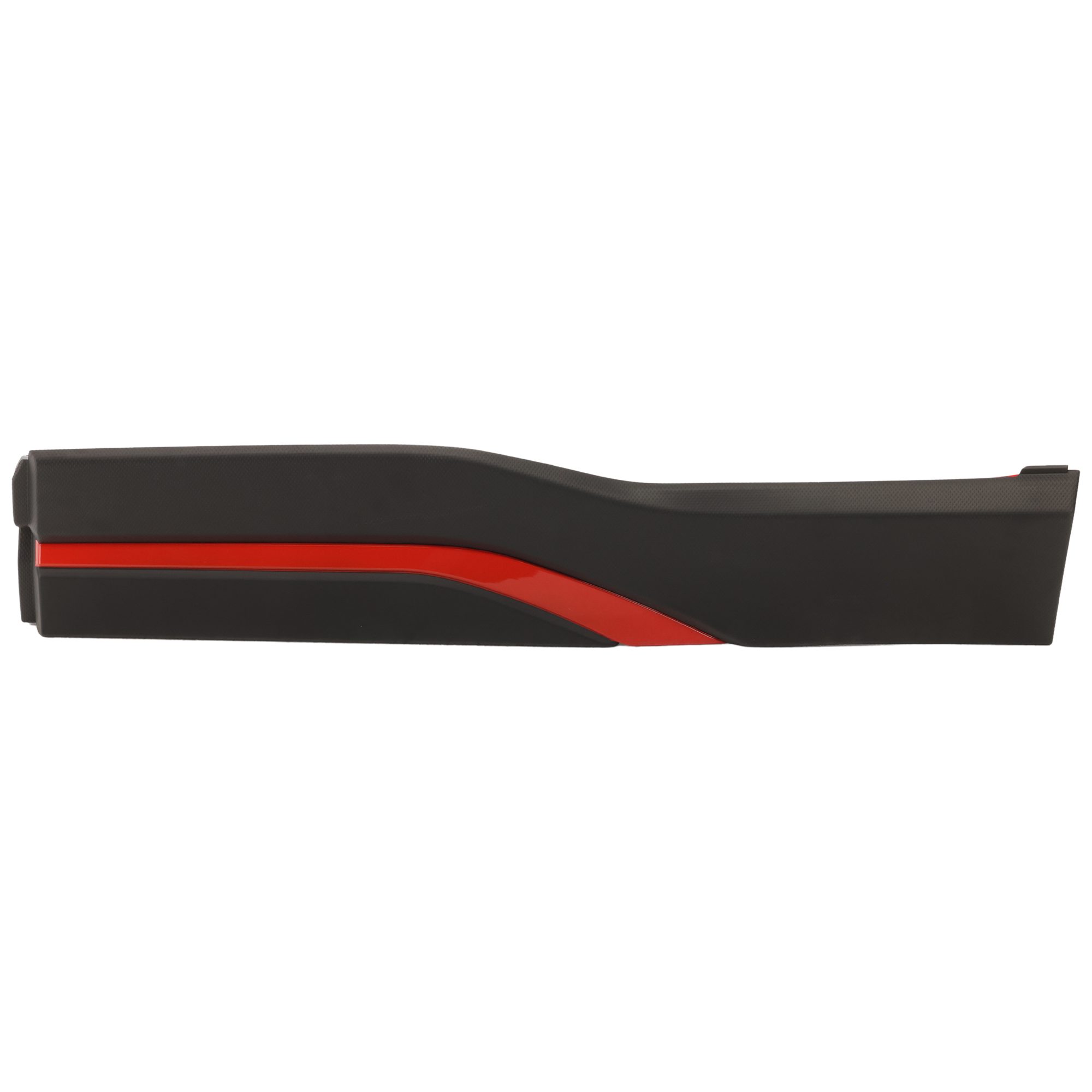 AM FORESTER 19-24 REAR DOOR MOLDING LH Lower Assembly Textured Black w Red Trim Sport Model SKU RS49090012 Partslink SU1504106 OEM 91112SJ390