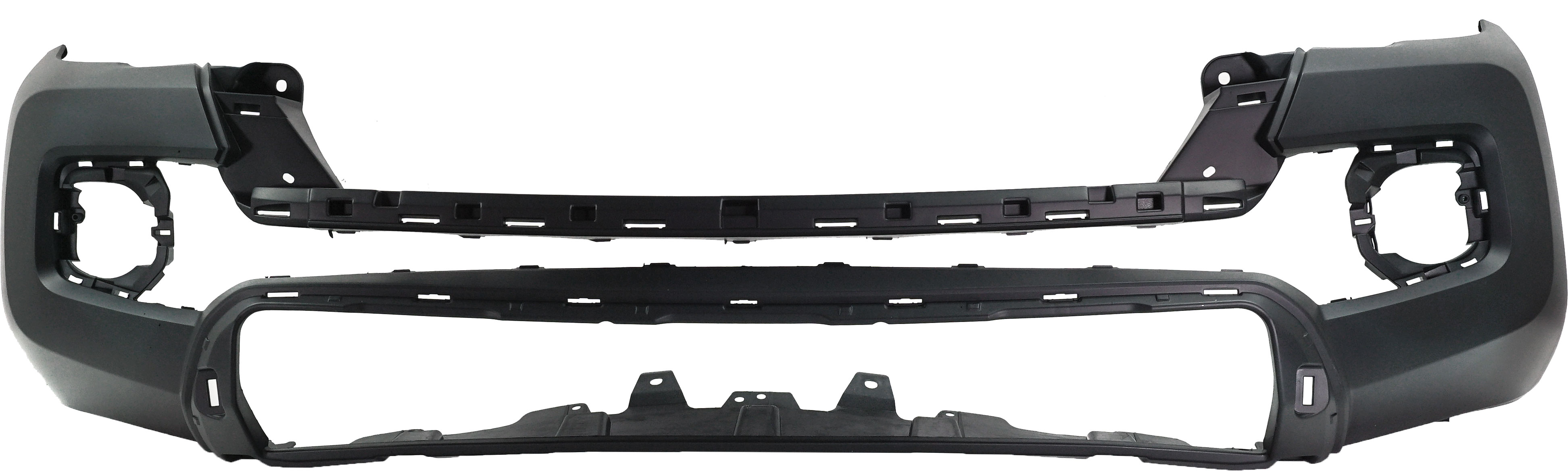 AM TACOMA 16-23 FRONT BUMPER COVER Textured w Fog Light Holes CAPA SKU RT01030005Q Partslink TO1000414C OEM 5211904907