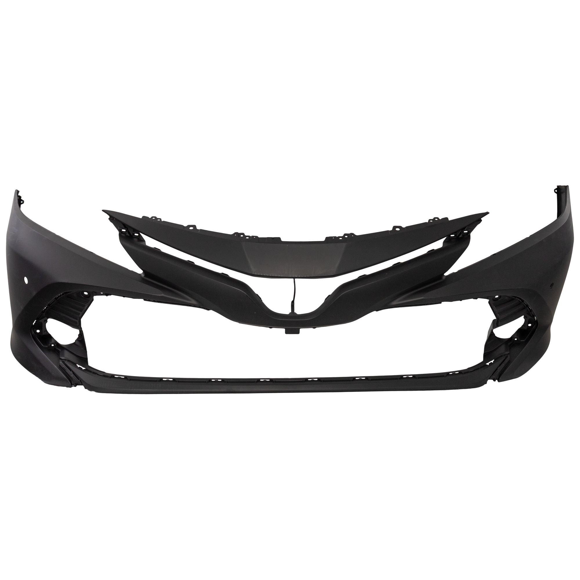 AM CAMRY 18-20 FRONT BUMPER COVER Primed L LE XLE Hybrid LE Hybrid XLE Models w Parking Aid Sensor Holes SKU RT01030015P Partslink TO1000432 OEM 521190X937