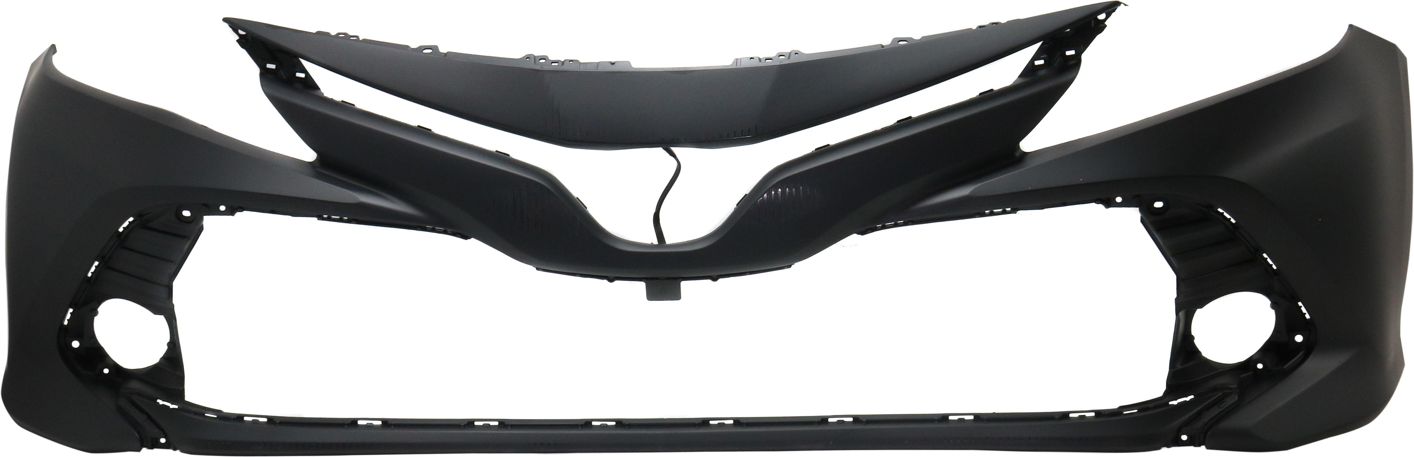 AM CAMRY 18-20 FRONT BUMPER COVER Primed w o Parking Aid Sensor Holes L LE XLE Hybrid LE Hybrid XLE Models CAPA SKU RT01030016PQ Partslink TO1000438C OEM 521190X936