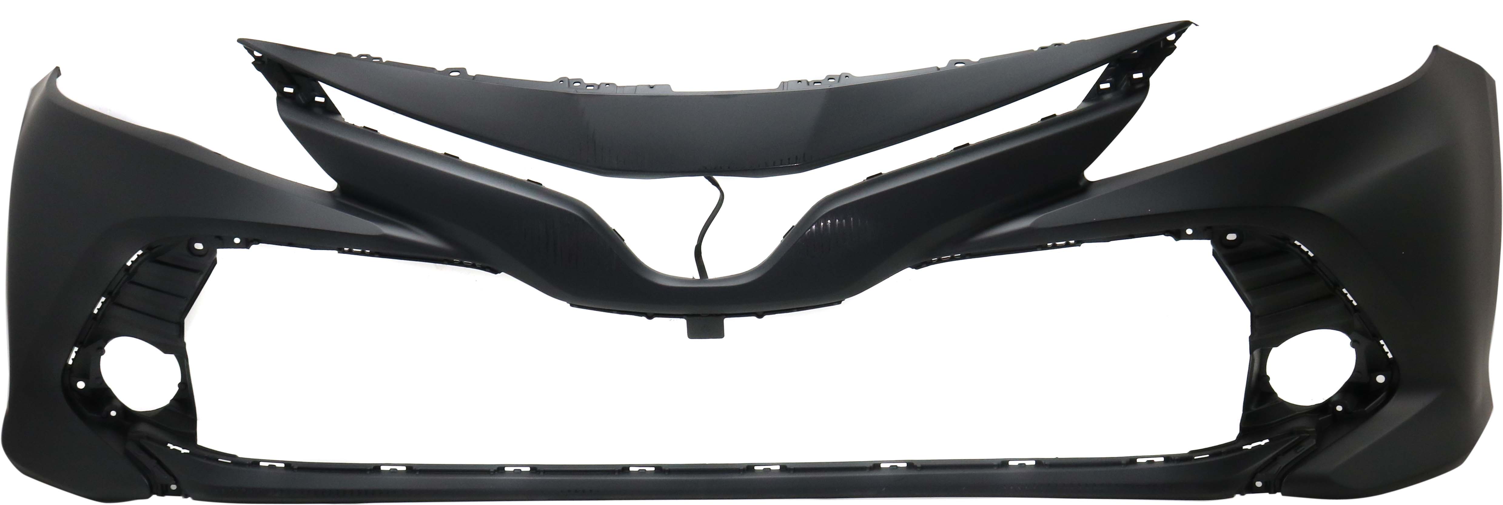 AM CAMRY 18-20 FRONT BUMPER COVER Primed w o Parking Aid Sensor Holes L LE XLE Hybrid LE Hybrid XLE Models SKU RT01030016P Partslink TO1000438 OEM 521190X936