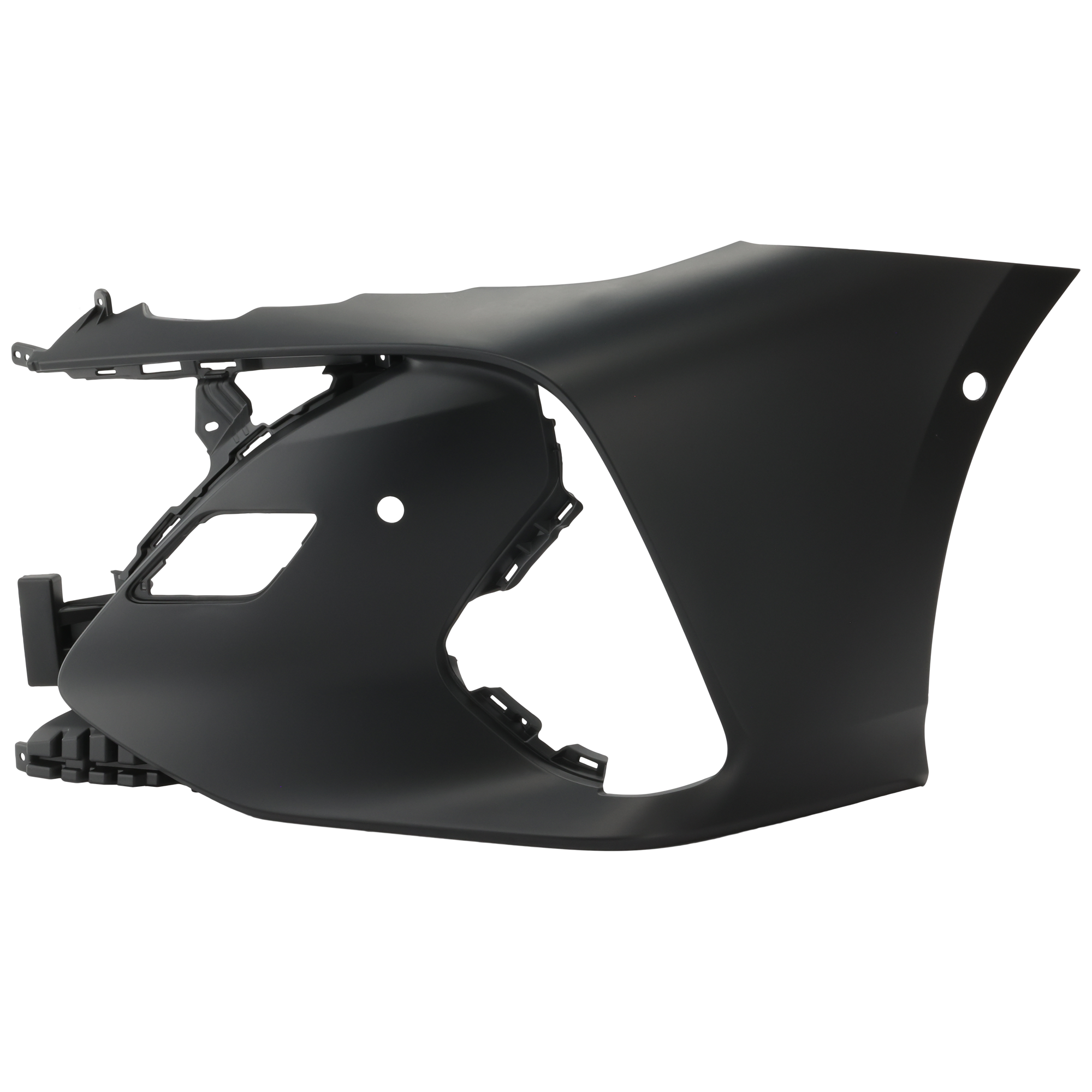 AM PRIUS PRIME 17-22 FRONT BUMPER COVER LH Primed w Parking Aid Sensor Holes SKU RT01030034P Partslink TO1016101 OEM 5211347902