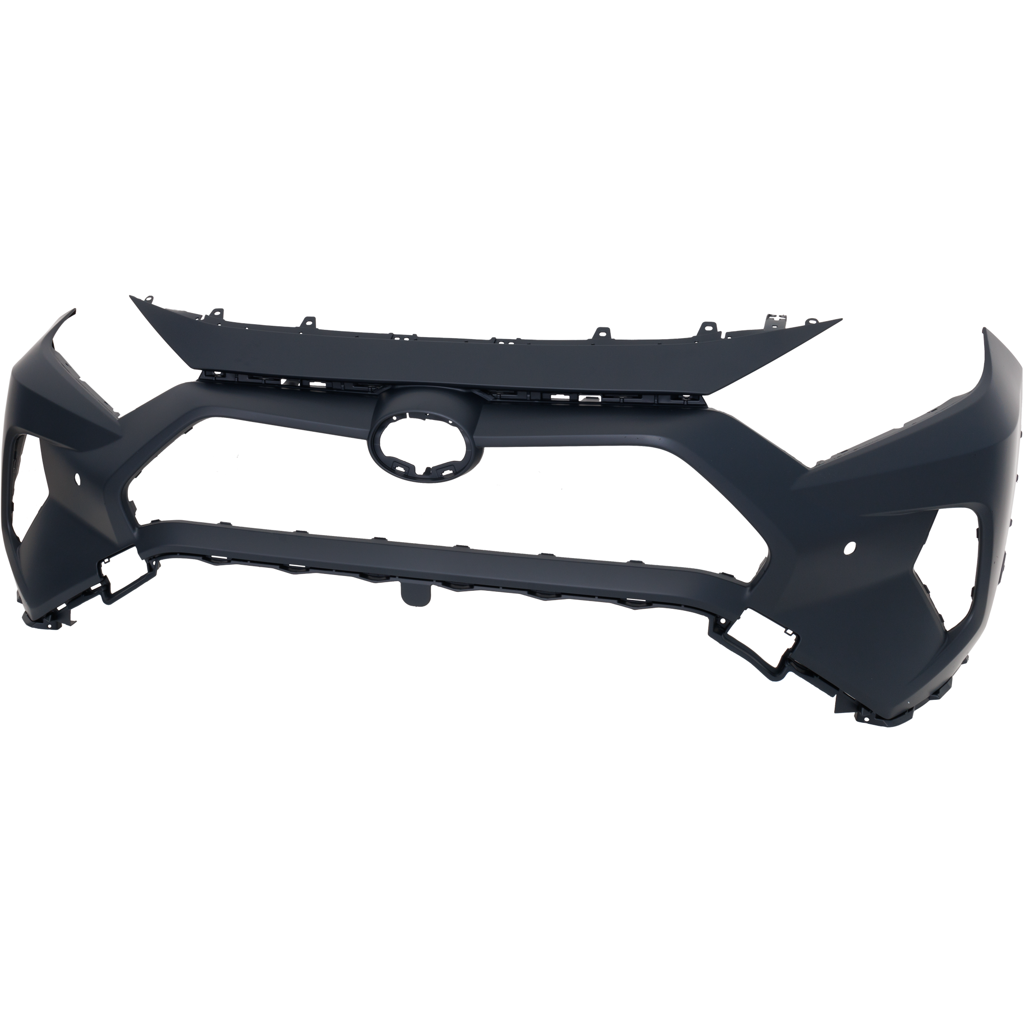 AM RAV4-19-21 FRONT BUMPER COVER Primed LE Limited XLE XLE Premium Hybrid Models Small Holes w Parking Aid Sensor Holes Korea Built Vehicle SKU RT01030051P OEM 521194A920