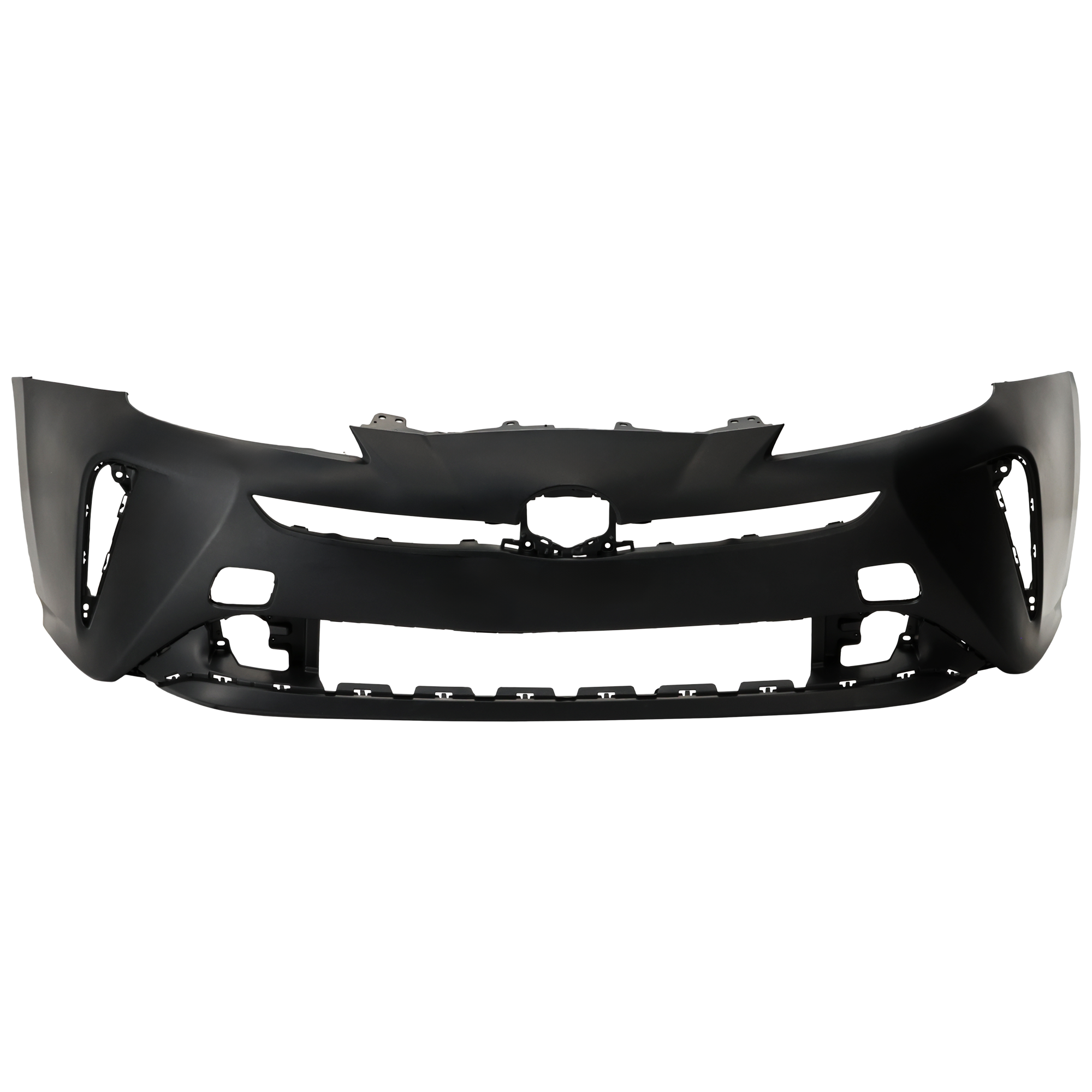 AM PRIUS 19-22 FRONT BUMPER COVER Primed w o Parking Aid Sensor Holes w Tow Hook Hole CAPA SKU RT01030061PQ Partslink TO1000457C OEM 5211947978