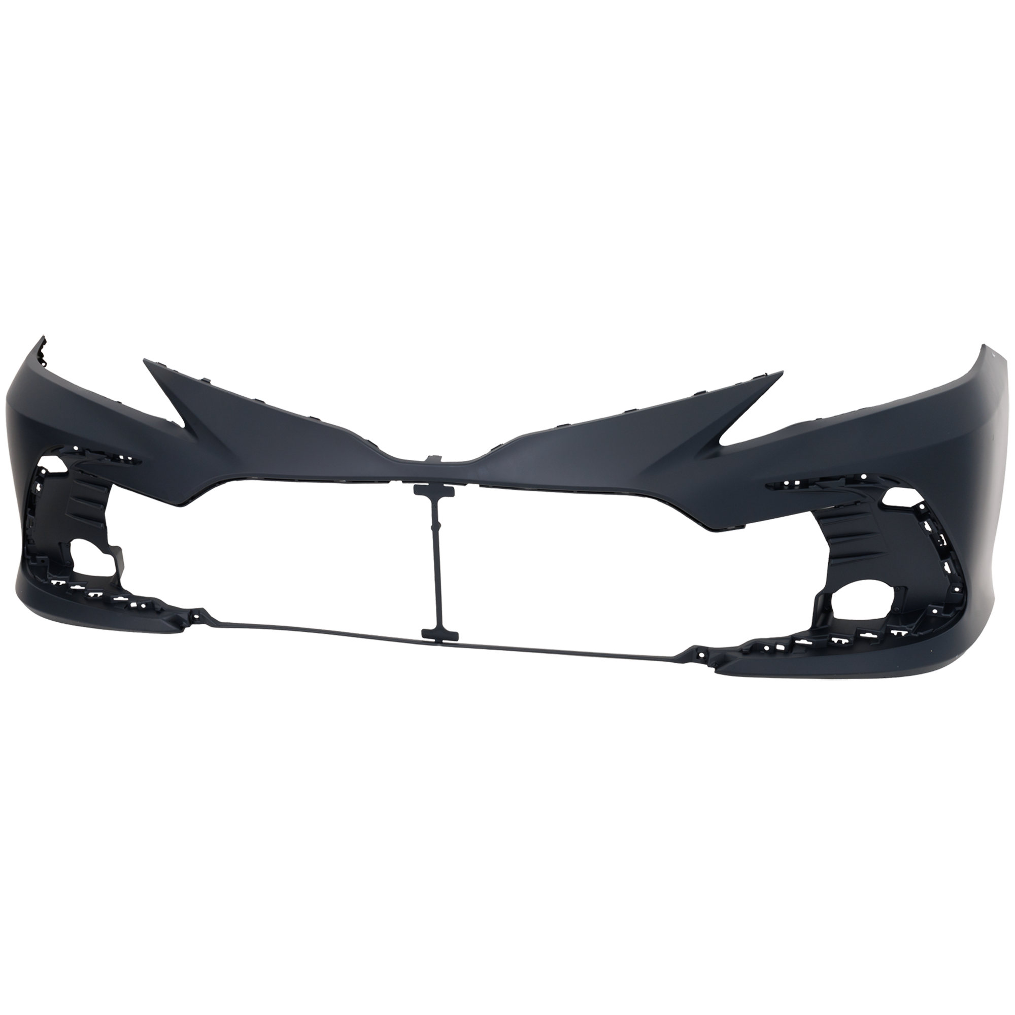 AM CAMRY 21-24 FRONT BUMPER COVER Primed LE Hybrid LE XLE Hybrid XLE w o Parking Aid Sensor Holes Models SKU RT01030085P Partslink TO1000466 OEM 521190X953-521193T961