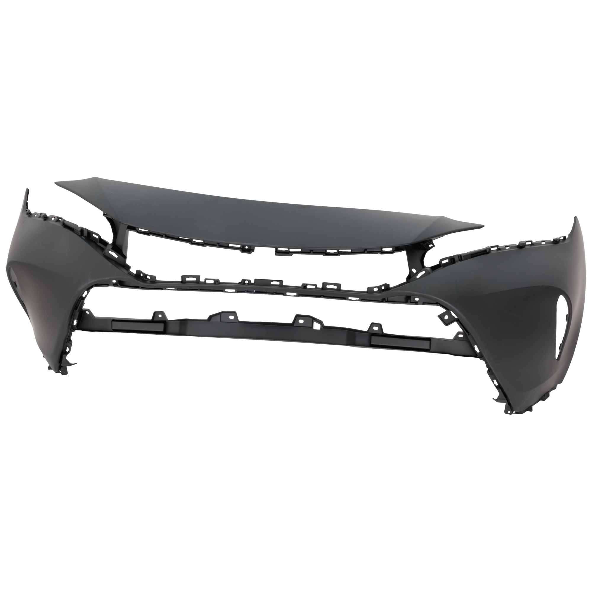 AM VENZA 21-24 FRONT BUMPER COVER Primed LE Model w o Parking Aid Sensor Holes SKU RT01030097P Partslink TO1000476 OEM 521194D967-521194D975
