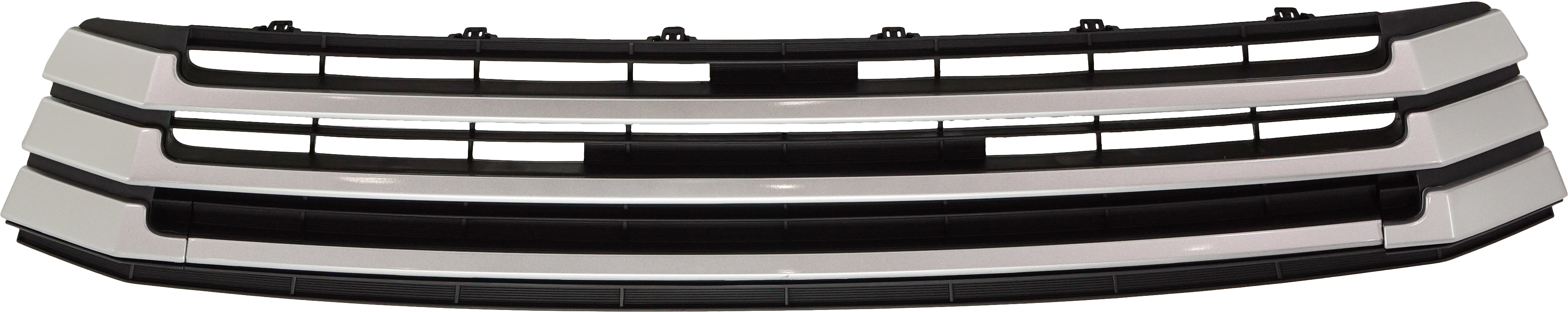 AM HIGHLANDER 17-19 FRONT BUMPER GRILLE Silver Molding w o Around View Monitor SKU RT01530019 Partslink TO1036173 OEM 531020E070