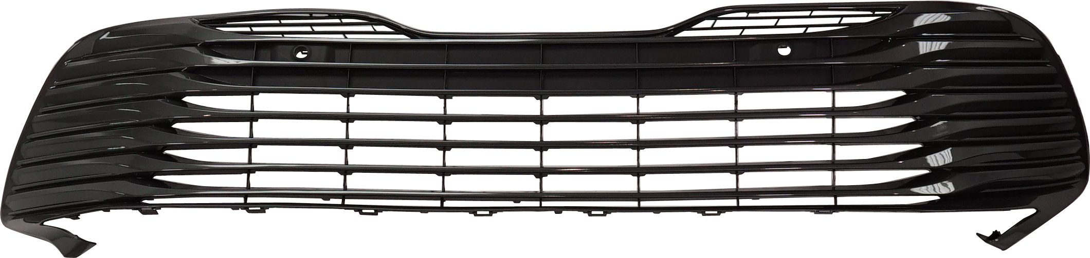 AM CAMRY 18-20 FRONT BUMPER GRILLE Painted Silver Gray Hybrid XLE Model w Parking Aid Sensor Holes SKU RT01530022 Partslink TO1036195 OEM 5310206270