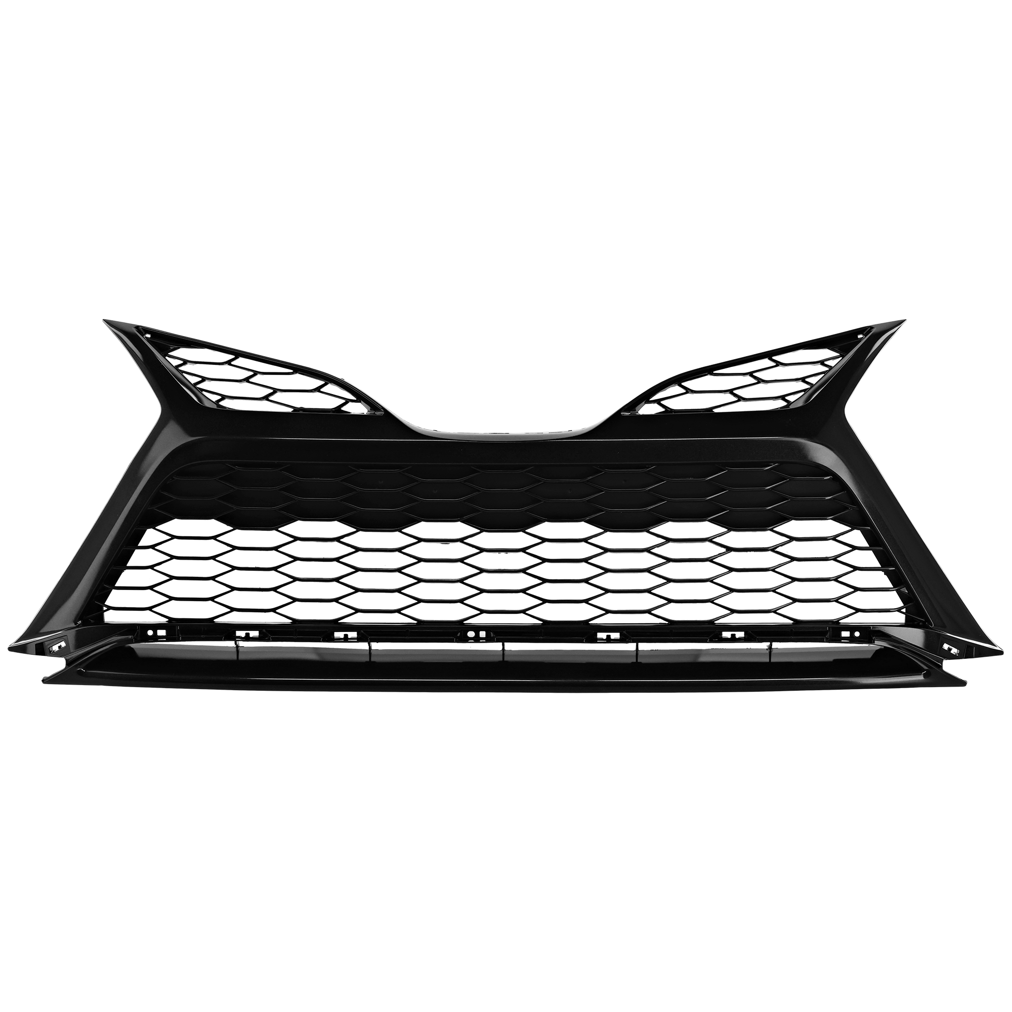 AM CAMRY 21-24 FRONT BUMPER GRILLE Lower Painted Silver Black w o Front View Camera SE XSE Model w o Camera Hole CAPA SKU RT01530081Q Partslink TO1036232C OEM 5310206420