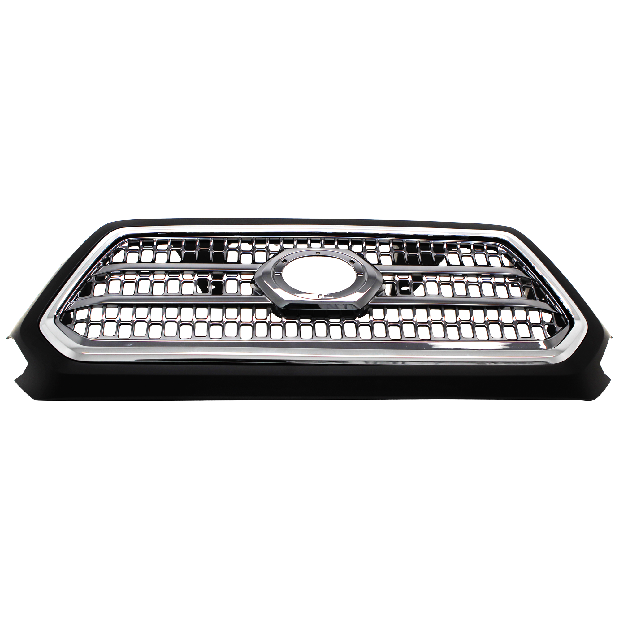 AM TACOMA 16-17 GRILLE Chrome Shell and Insert w Emblem Provision TRD Off Road TRD Sport Models CAPA SKU RT07010007Q Partslink TO1200418C OEM 5310004520C8