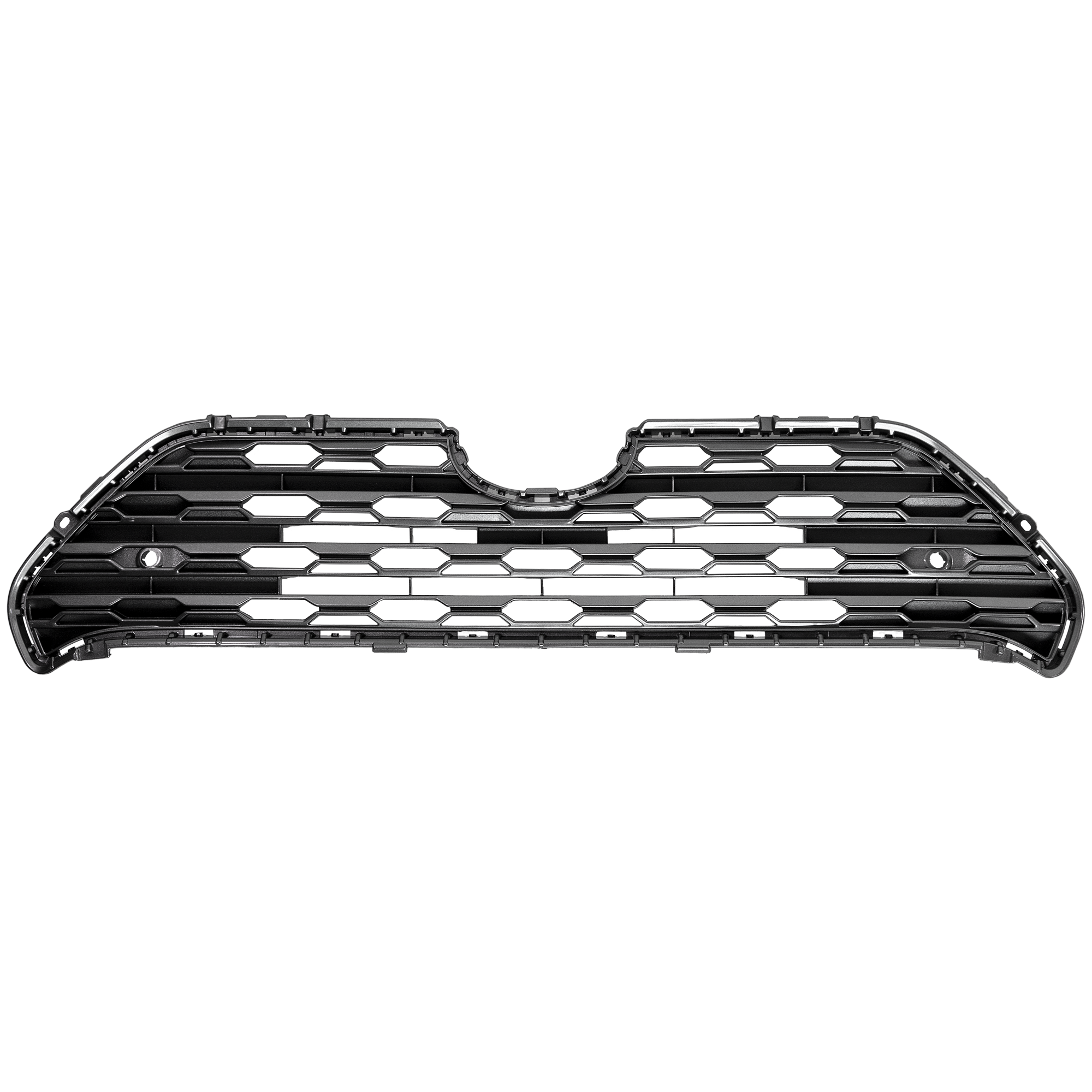 AM RAV4-19-24 GRILLE Painted Silver Gray w o Camera Hole w Parking Sensor Hybrid Limited Models CAPA SKU RT07010026Q Partslink TO1200440C OEM 531120R150