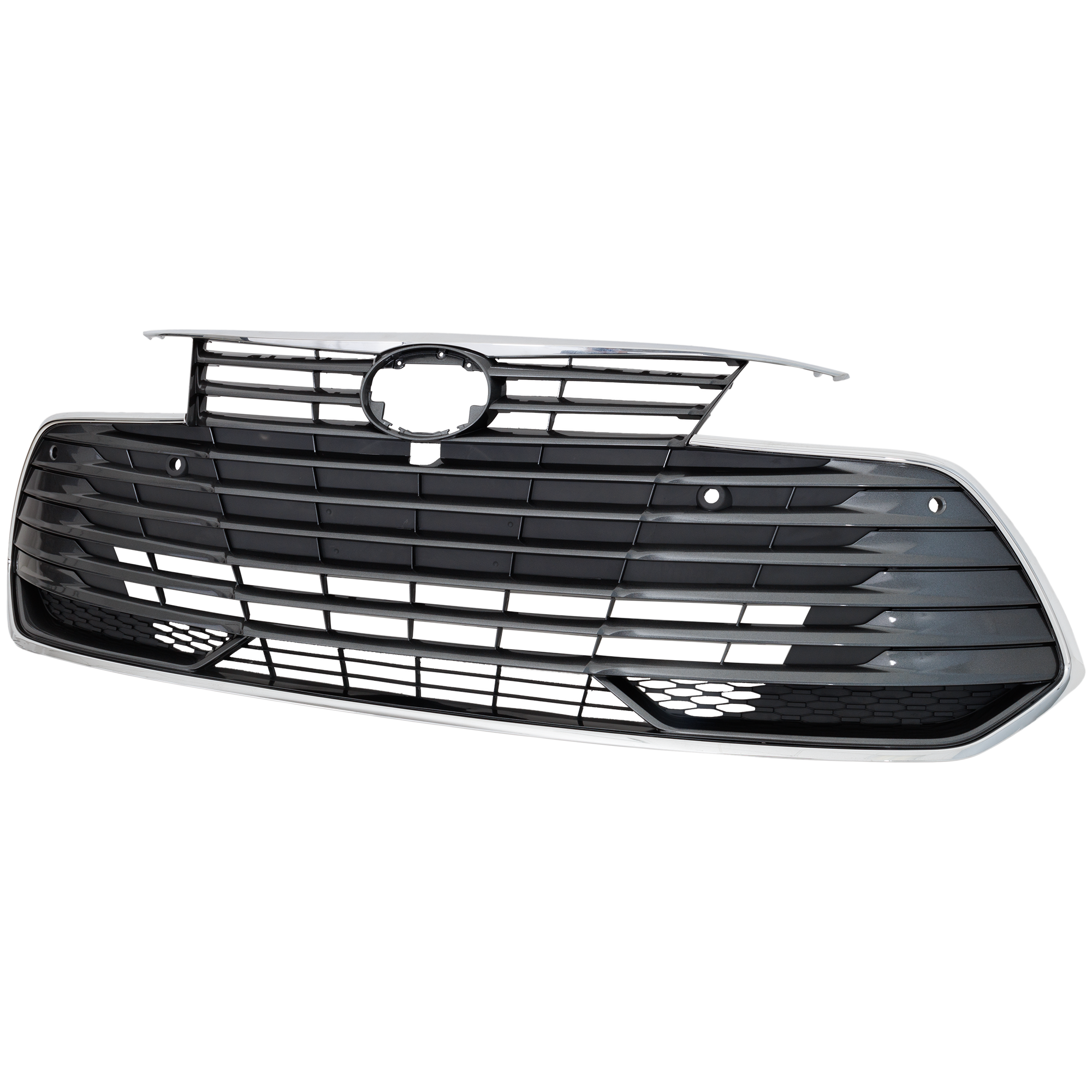 AM AVALON 19-22 GRILLE Painted Silver Gray Shell and Insert w Around View Monitor Limited XLE Hybrid Models SKU RT07010030 Partslink TO1200437 OEM 5310207080
