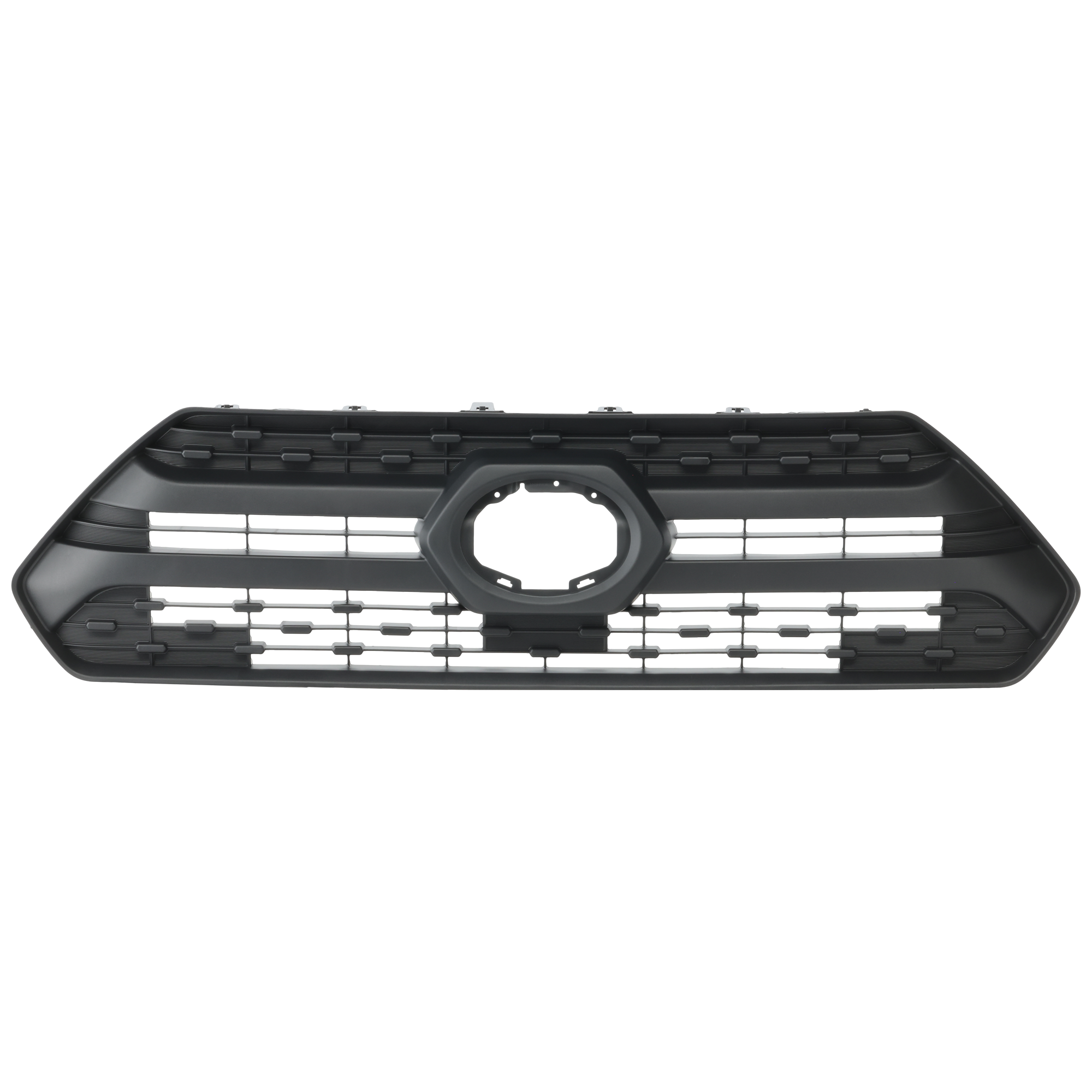 AM RAV4-19-24 GRILLE Textured Black w o Camera Hole w o Parking Sensor Holes Adventure Trail TRD Off Road Models SKU RT07010034 Partslink TO1200445 OEM 531110R120