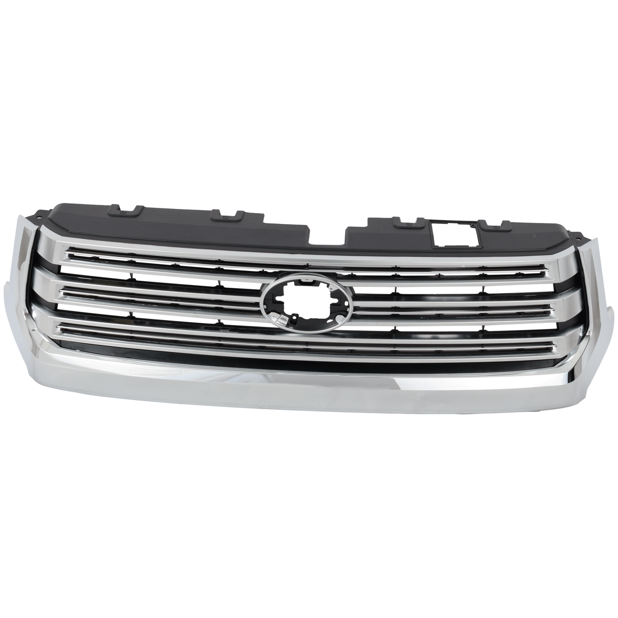 AM TUNDRA 18-21 GRILLE Paint to Match w Bright Chrome Molding Billet Type w Front Emblem w Chrome Surround CAPA SKU RT07010063Q Partslink TO1200459C OEM 531010C051