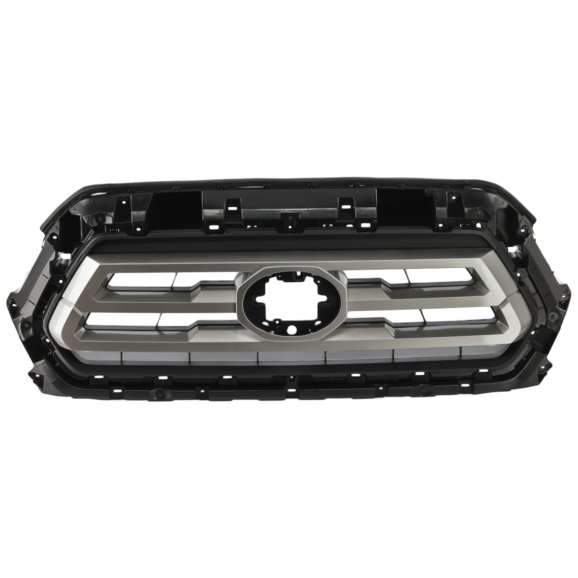 AM TACOMA 18-23 GRILLE Textured Black w Chrome Molding w Front Emblem w o Nightshade Edition Limited Model SKU RT07010065 Partslink TO1200470 OEM 53101-04090C0